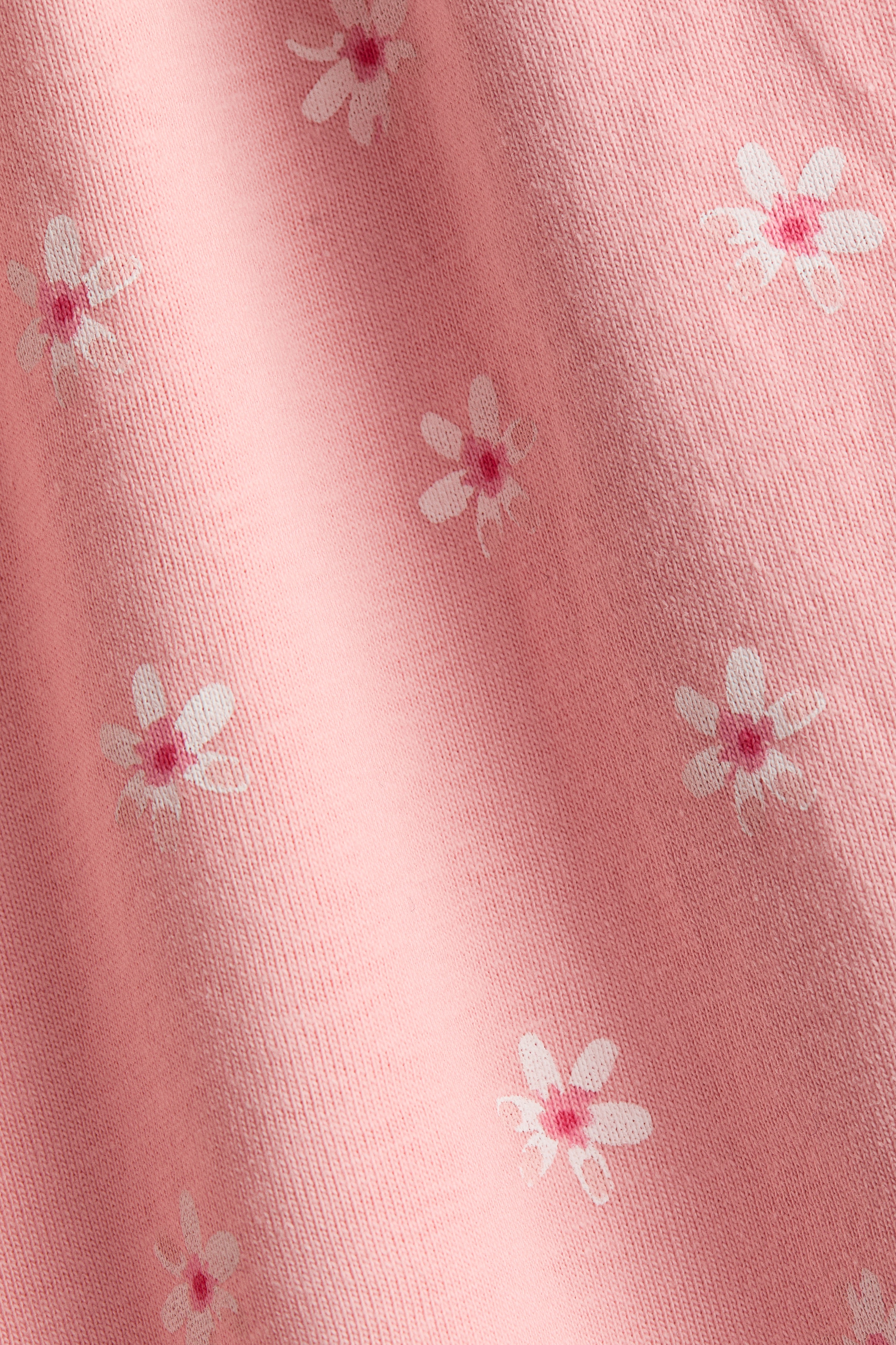 Girls - Pink/Floral Printed Cotton Dress - Size: 2T (1 -2Y) - H&M