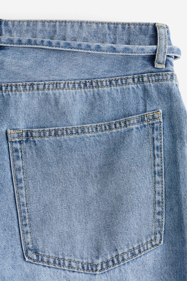 90s Baggy Regular Jeans - Helles Denimblau/Beige/Grau - 3