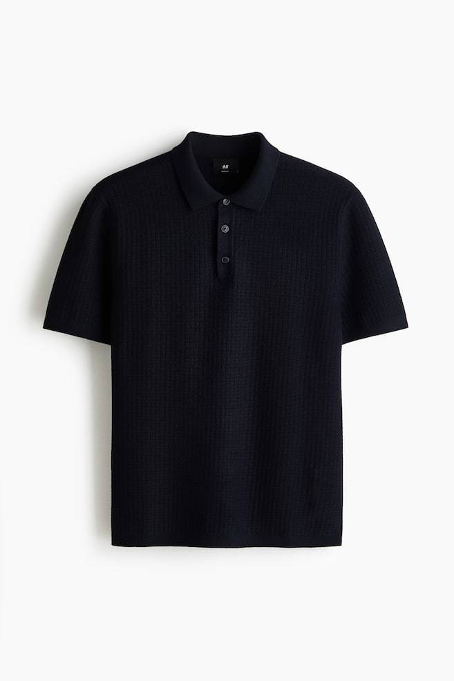 Polo in maglia strutturata Regular Fit - Blu navy/Bianco/Giallo chiaro/Grigio/Bianco/Greige/Blu navy - 1