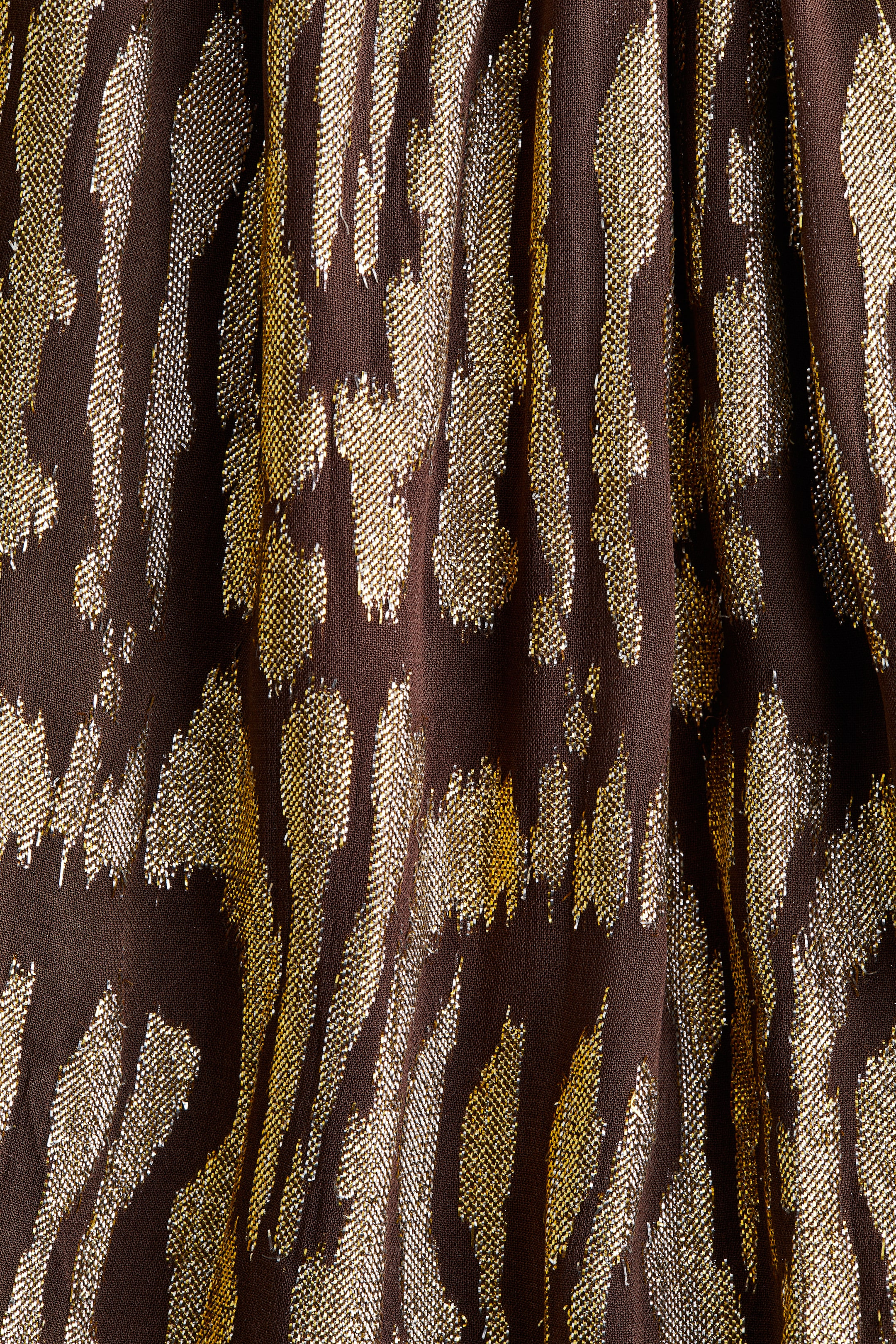 Vezi imaginea mai mare: Oversized jacquard-weave dress - Maro-închis/motive | H&M RO 6