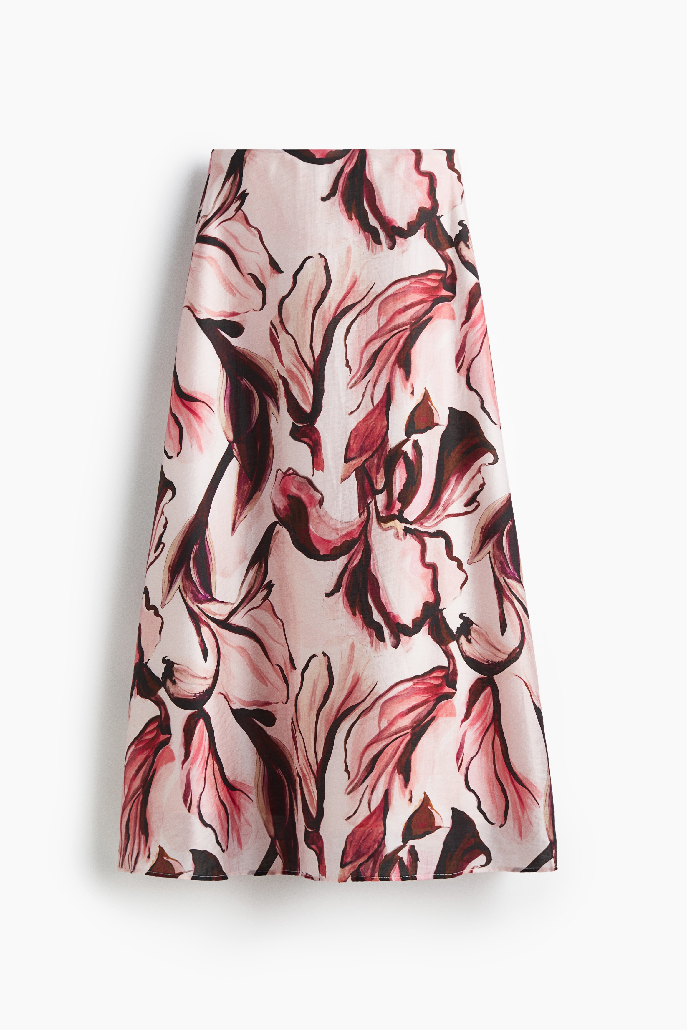 Εβαζέ μάξι φούστα - Ανοιχτό ροζ/φλοράλ