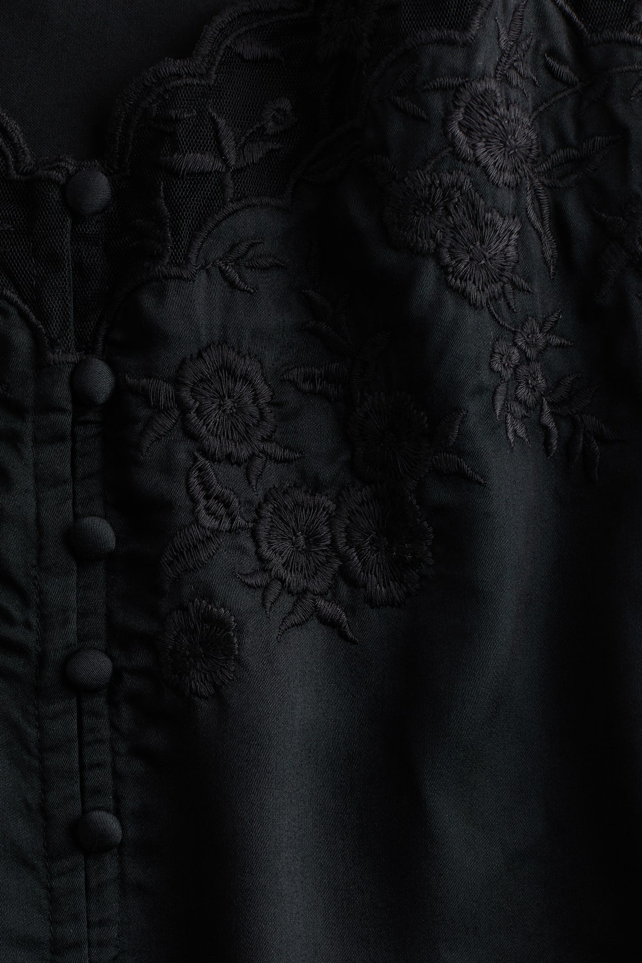Embroidered-Detail Viscose Top - image 3