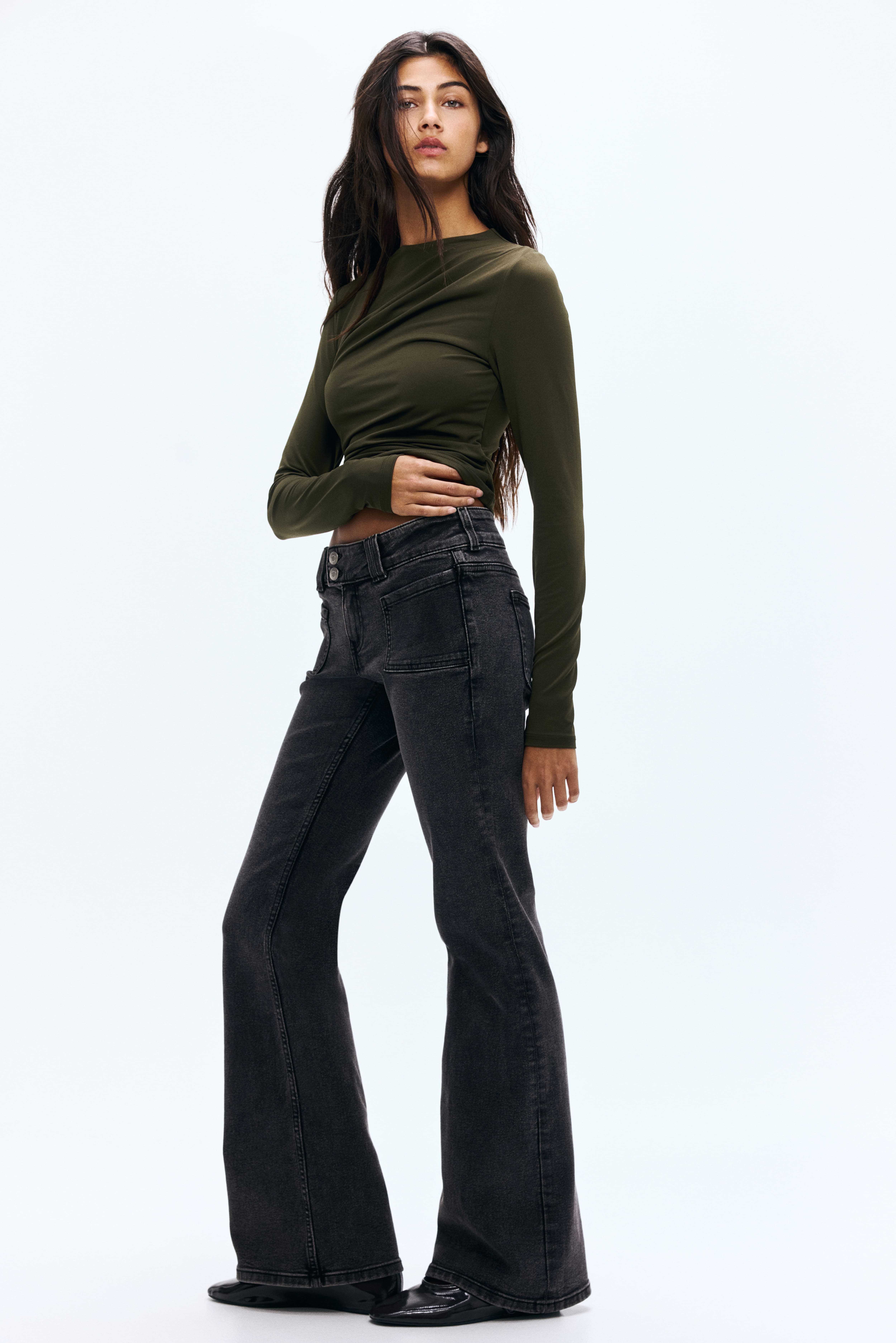 Flared Low Jeans