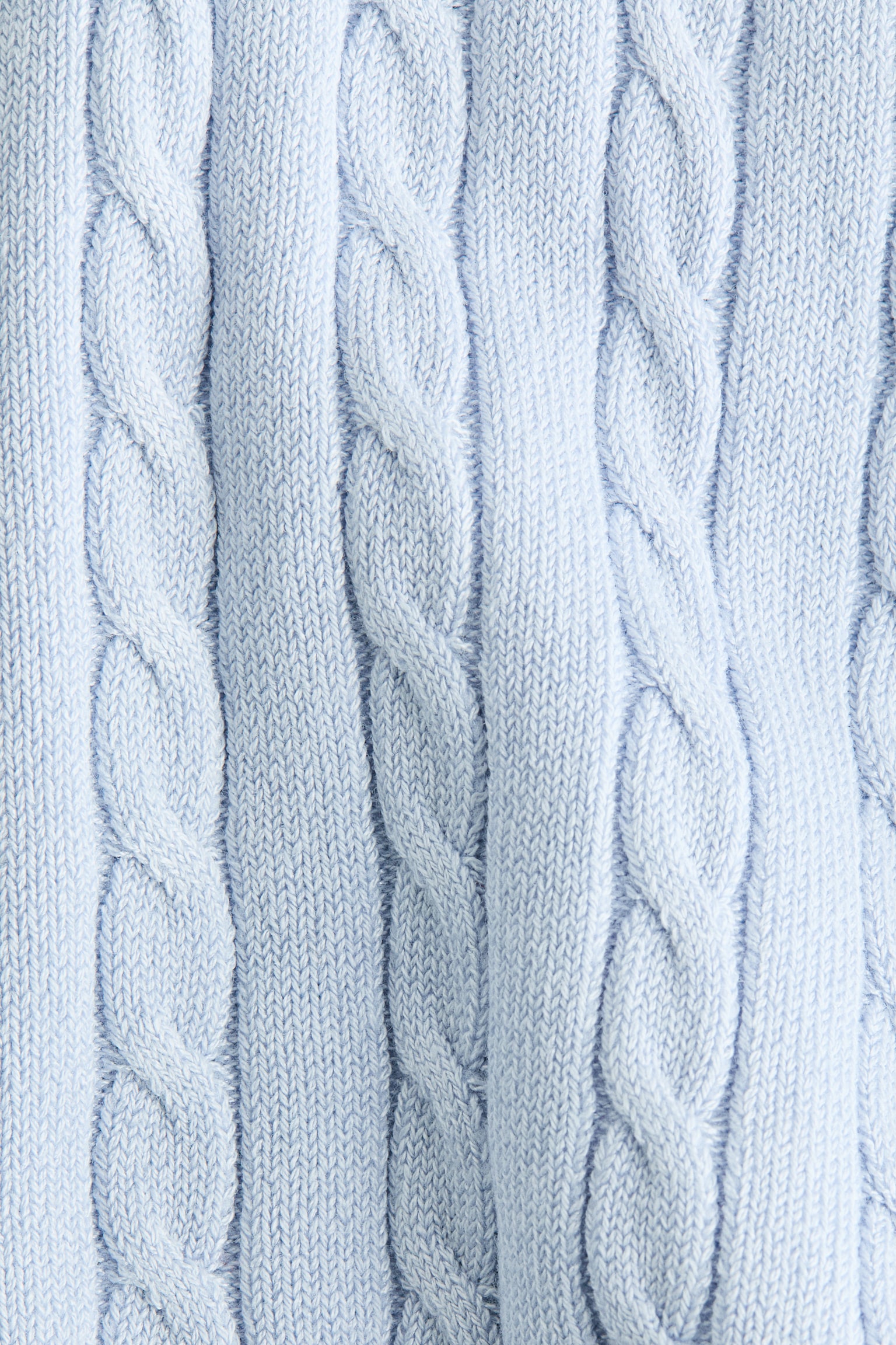 Cable-knit cardigan - Light blue/Navy blue/Light yellow - 2