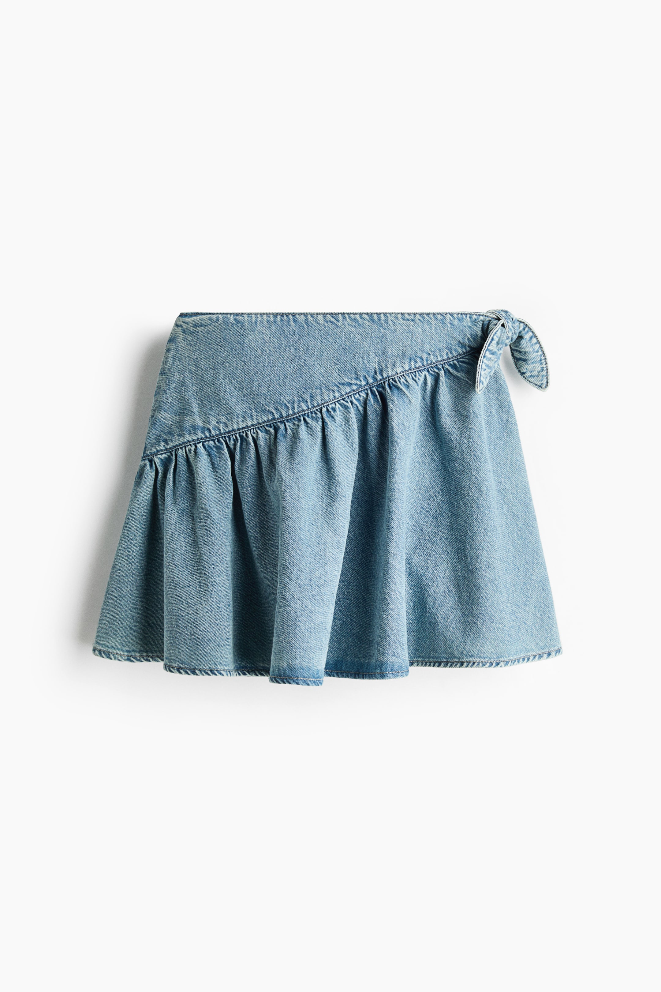 Flared Tie-Detail Skirt