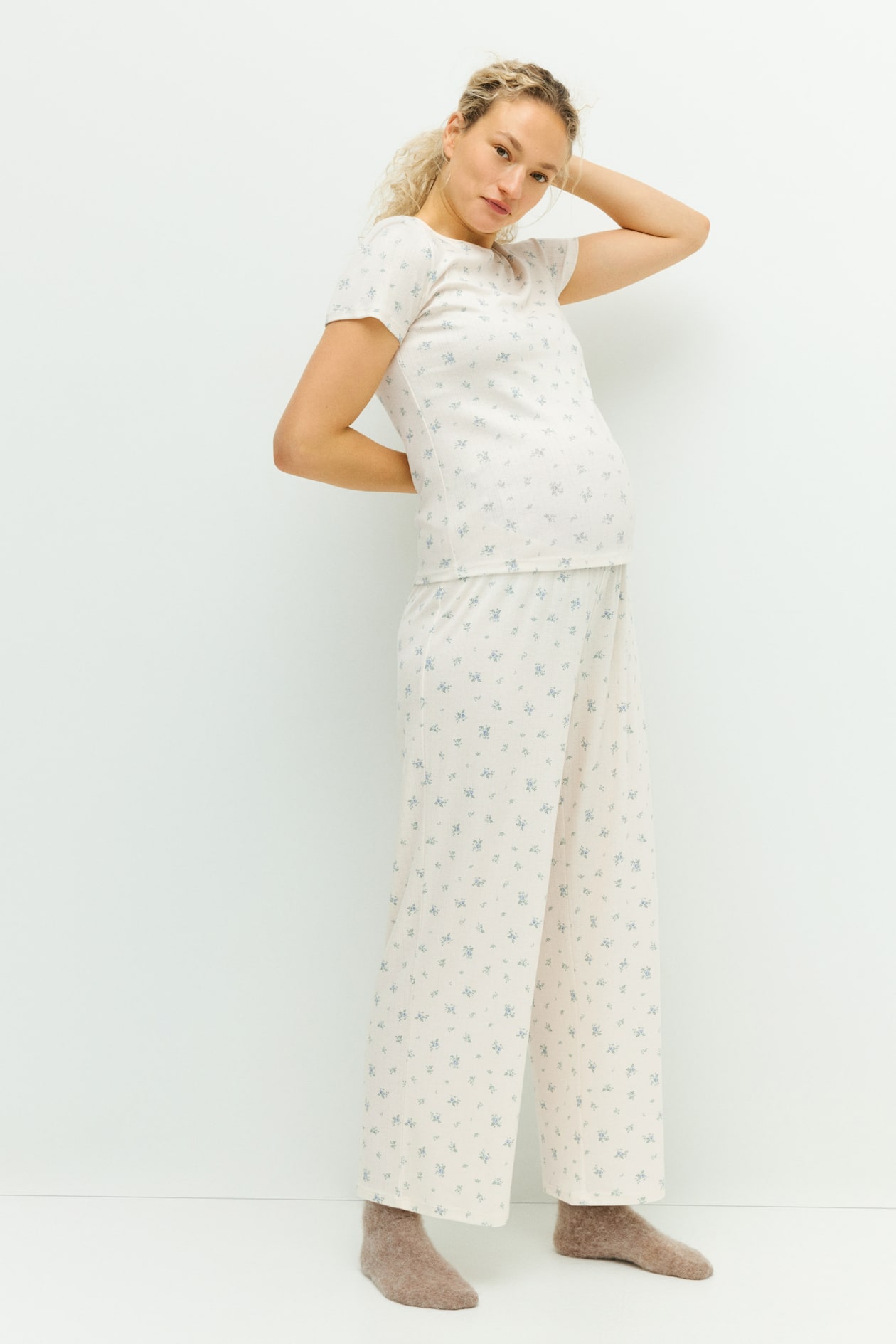 MAMA Pointelle Jersey Pajamas - image 2