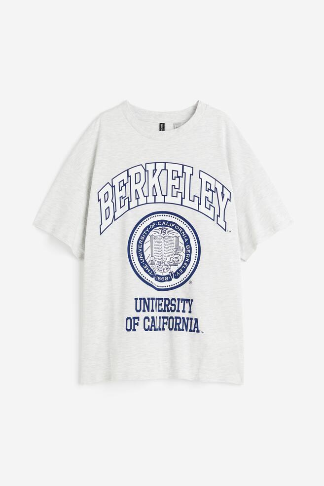 Oversized T-shirt med tryk - Gråmeleret/Berkeley University/Sort/Formula 1/Sort/The Who/Sort/Garbage/dc/dc/dc/dc - 2