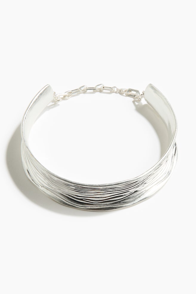Rigid Necklace - Silver-colored - 1
