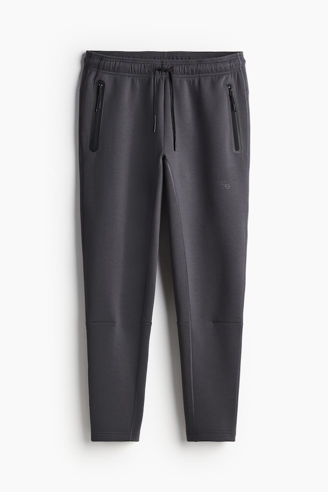 Slim-Fit Sports Joggers with DryMove™ - Dark gray/Light gray melange/Burgundy/Black - 1