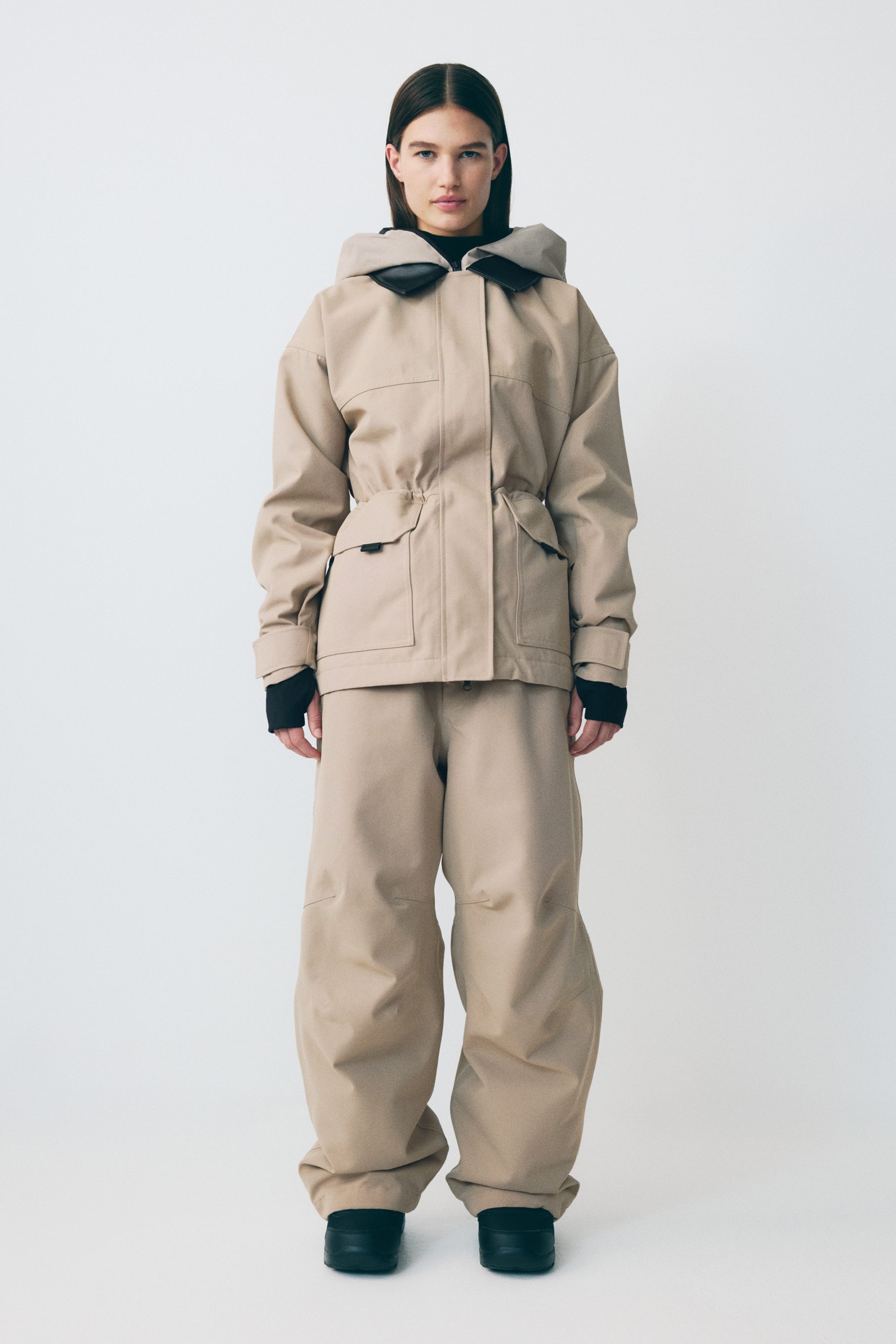 H & M - 襟付きスキージャケット ThermoMove™ - ブラウン