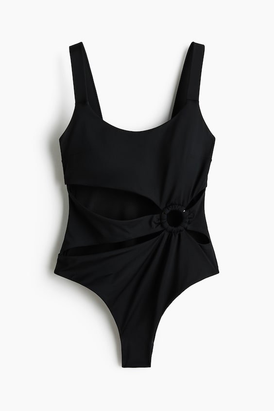 Женские купальники H&M Padded-Cup High-Leg Swimsuit