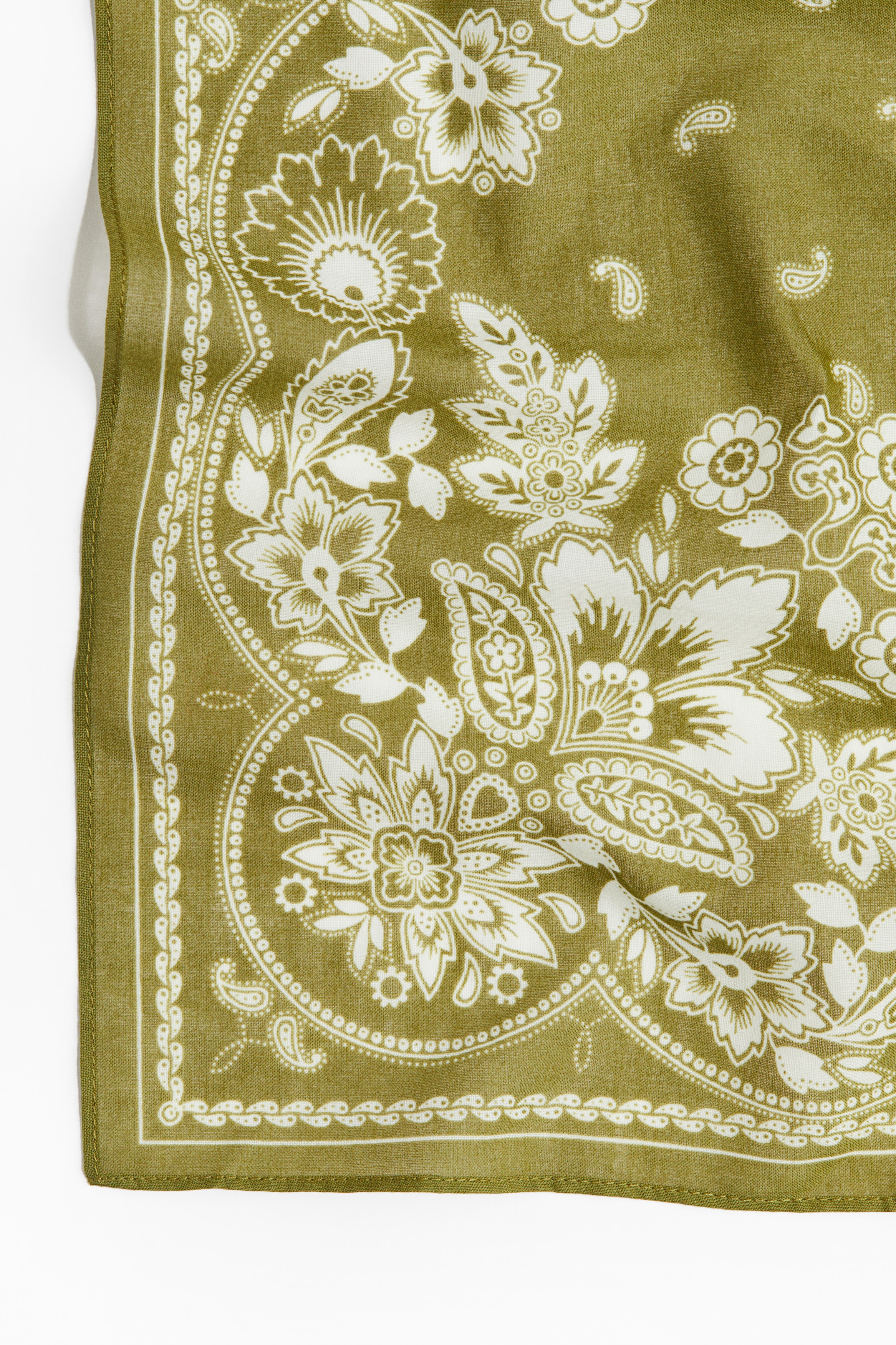 Patterned cotton scarf