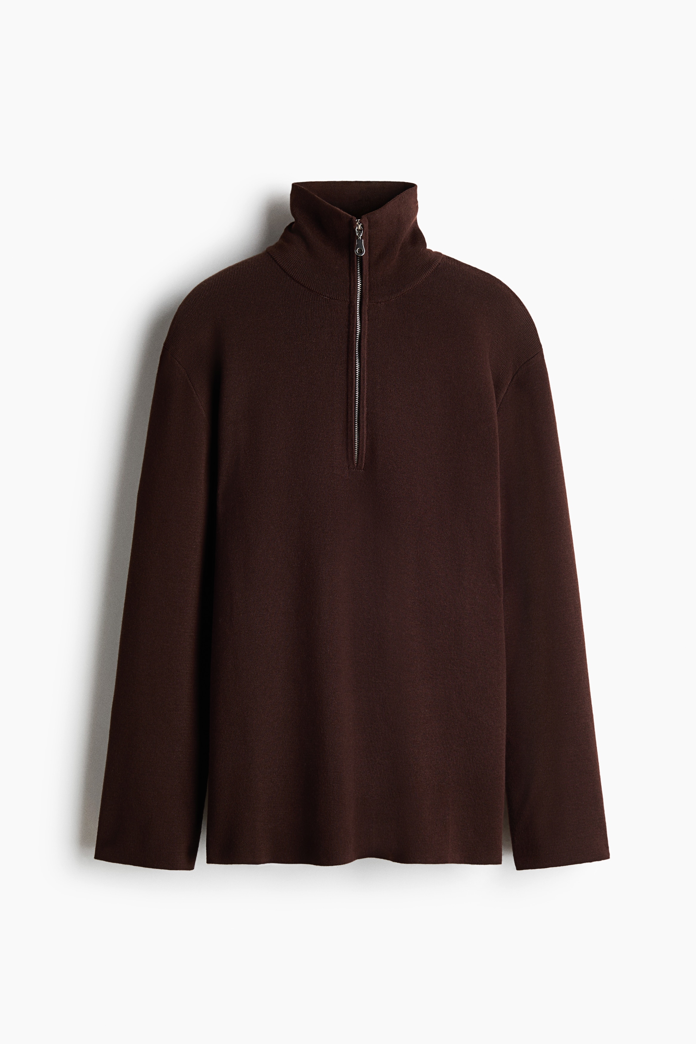 Pullover aus Feinstrick - Dunkelbraun/Dunkelgrau