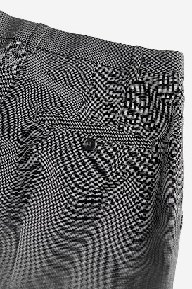 Wide twill trousers - Dark grey/Black/Black/Pinstriped - 4