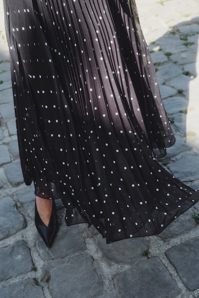Jupe Bouffante Boden Noire à Pois – Taille 10R – Stretch – Occasion Très Bon état