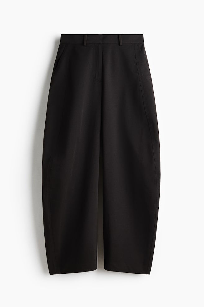 Balloon-leg trousers - Black - 1