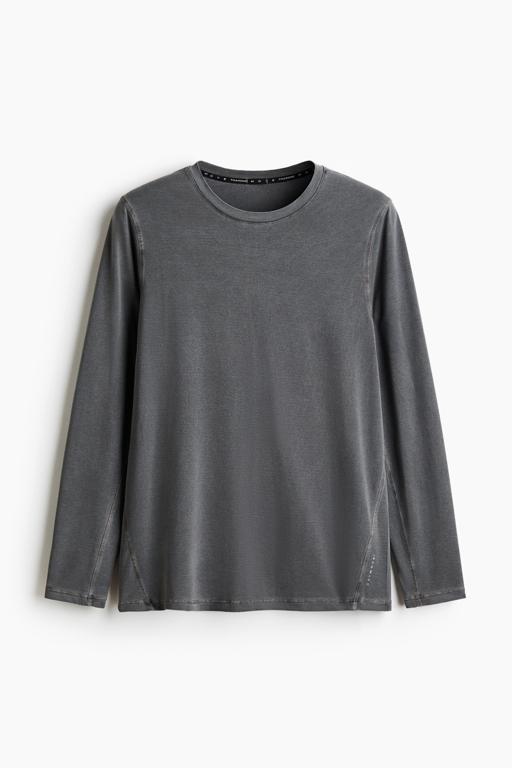 View larger image: Regular Fit Long-sleeve sports top with DryMove™ - Dark grey - Men | H&M IN 1