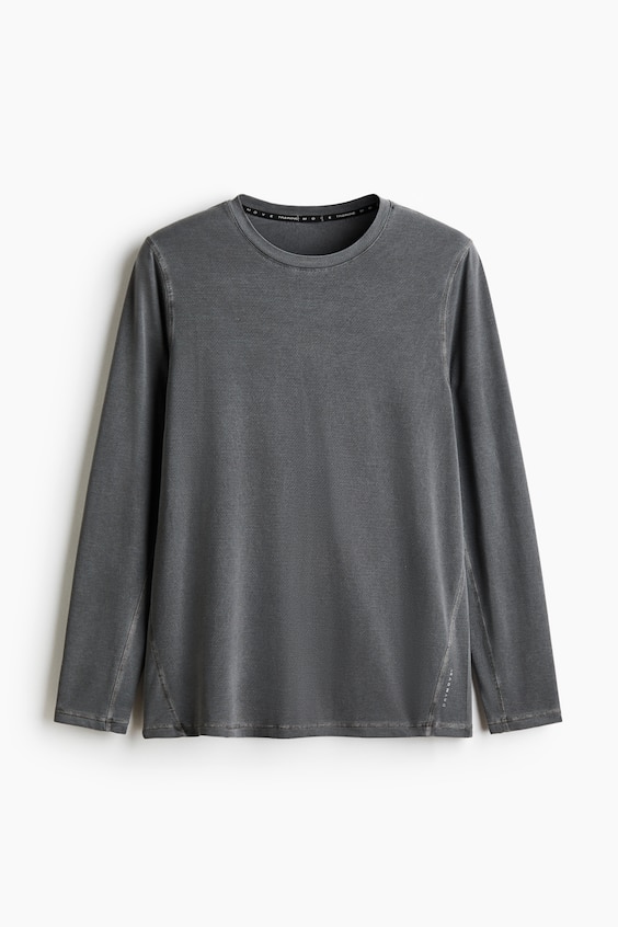 Мужские рубашки H&M Regular-Fit Long-Sleeve Sports Shirt with DryMove™