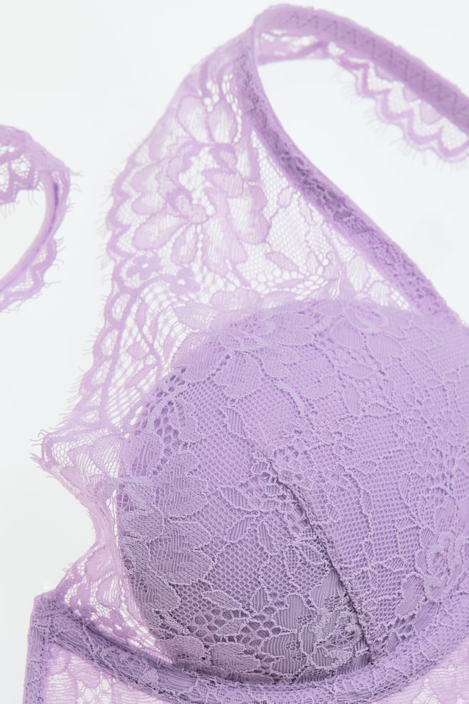 Padded underwired lace bra - Light purple/Black/White/Black/dc/dc/dc - 3