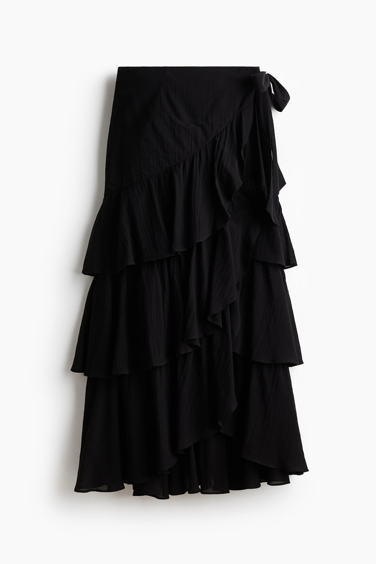 Tiered Wrap Skirt