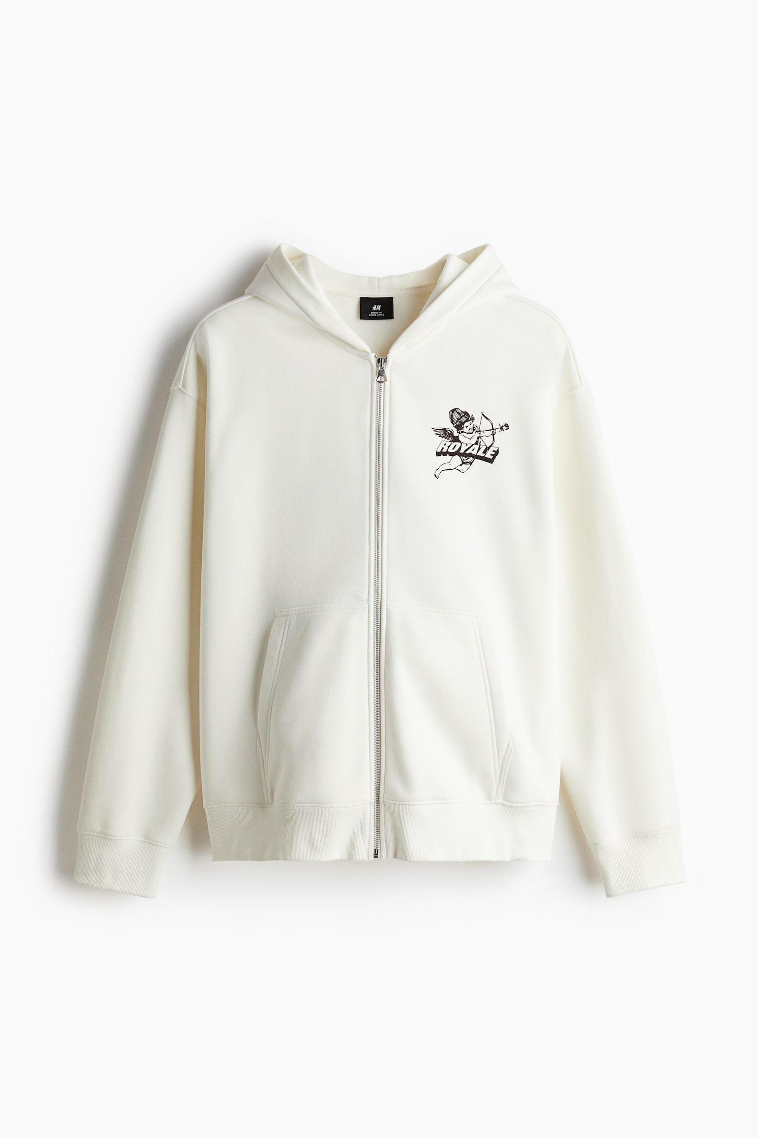 Relaxed Fit Zip-through hoodie - White/Royale/Black/LA Privileges - 2