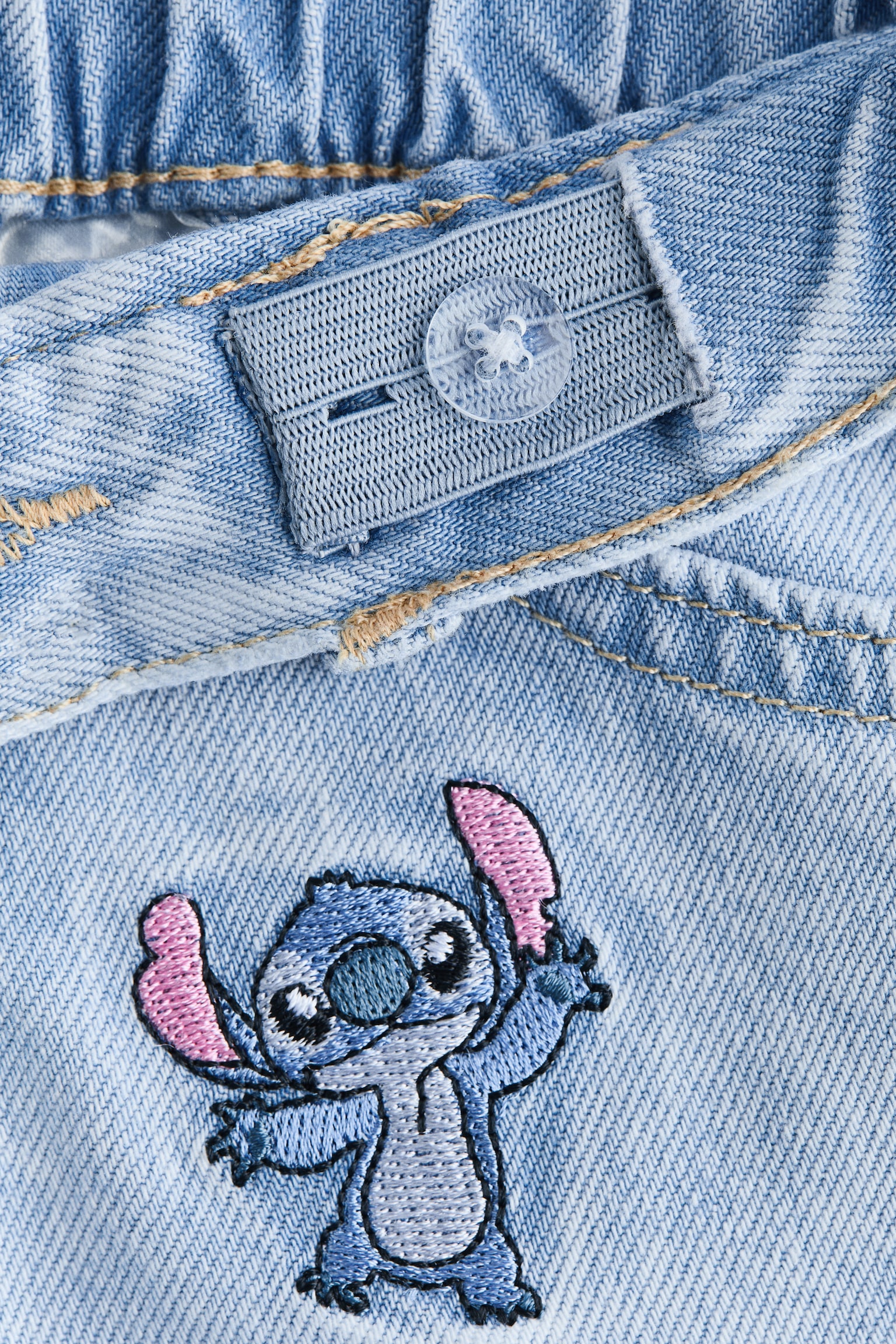 Детские шорты H&M Printed Denim Shorts, цвет: Синий — фото 3