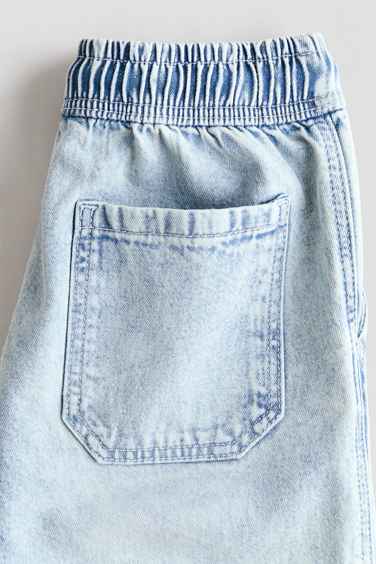 Denim shorts - Light denim blue/Denim blue - 4