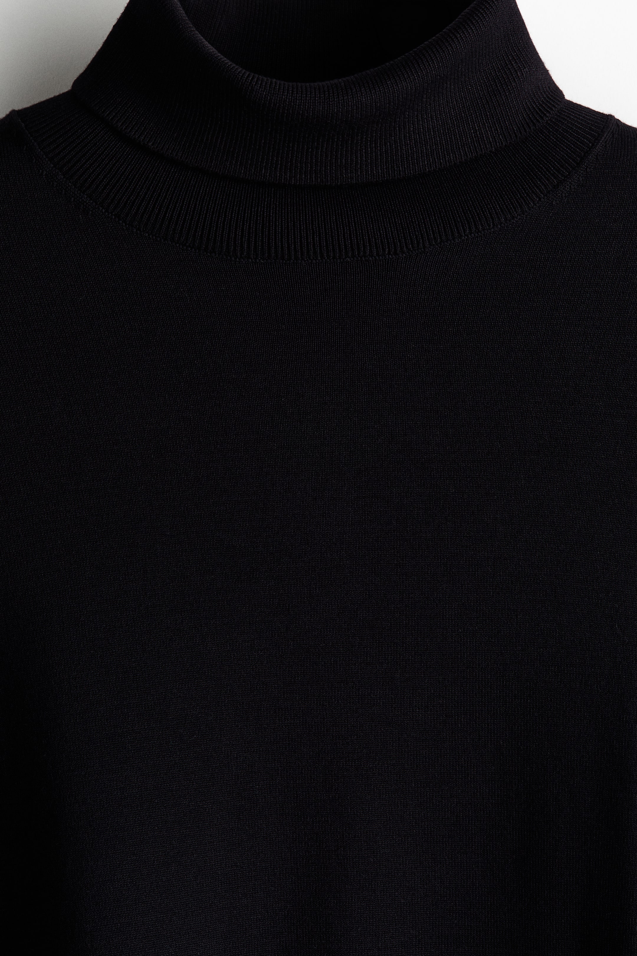 Regular-Fit Fine-knit Turtleneck Sweater