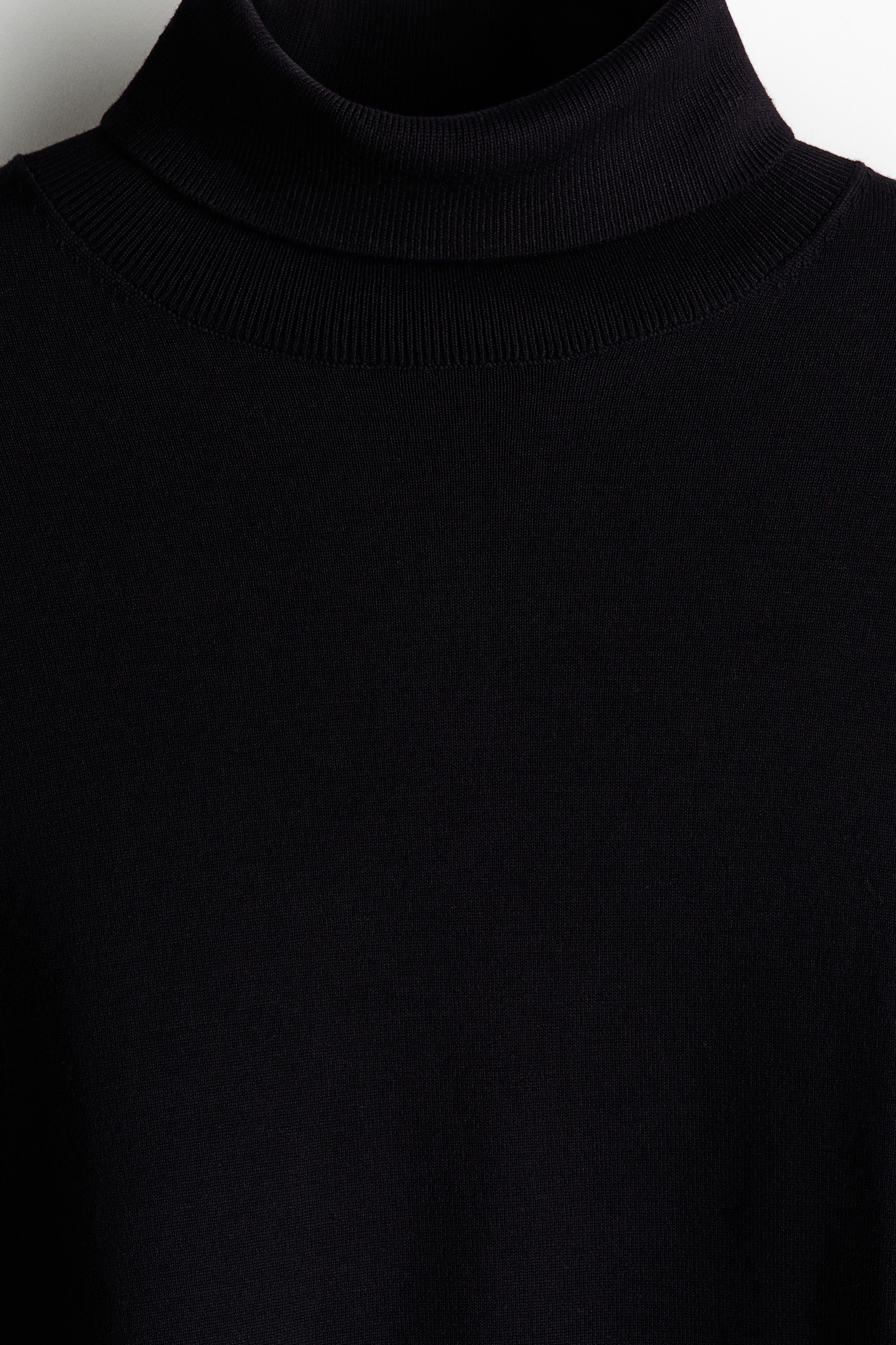 Regular-Fit Fine-knit Turtleneck Sweater