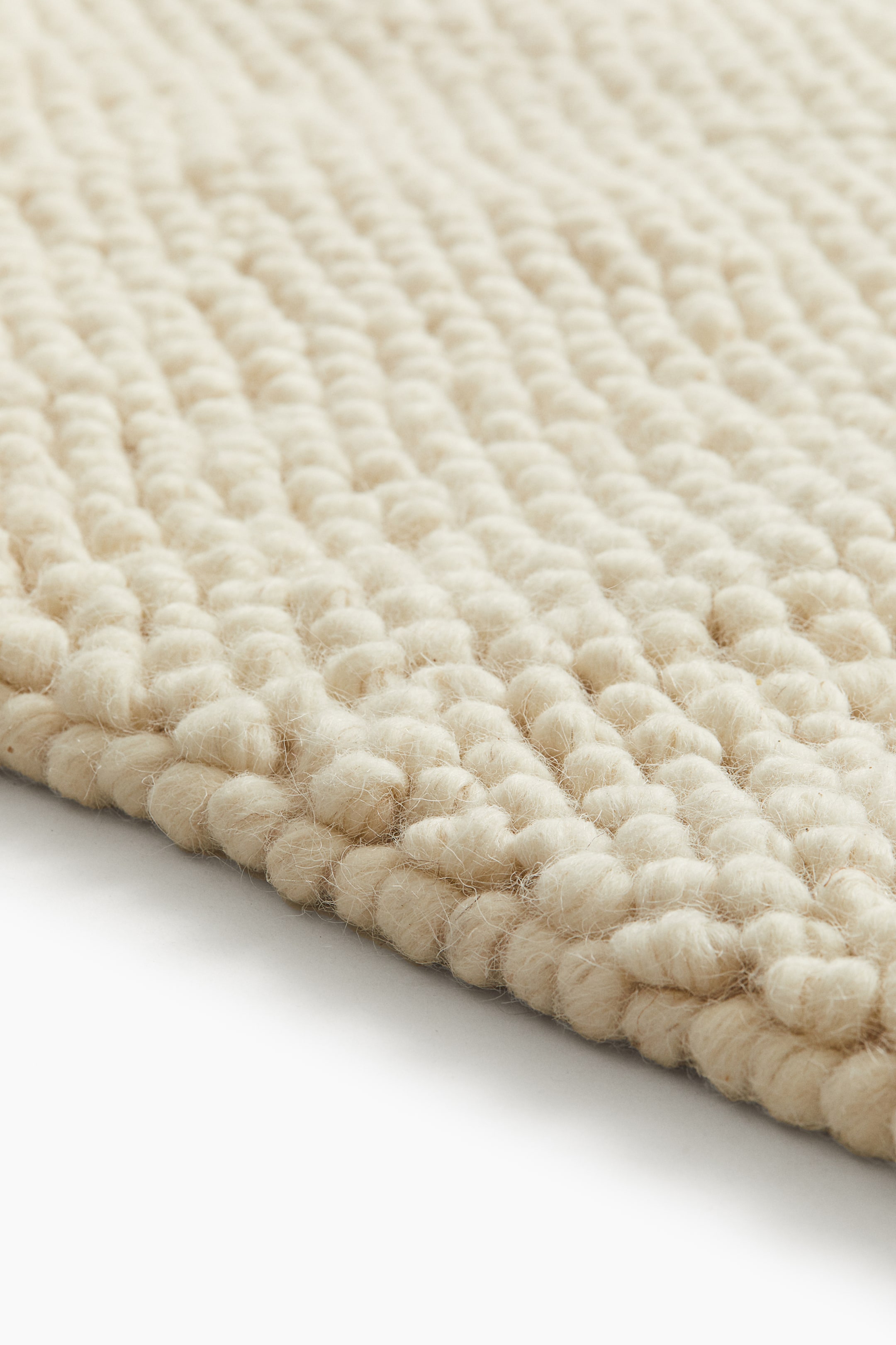 Large Textured-Weave Wool-Blend Rug