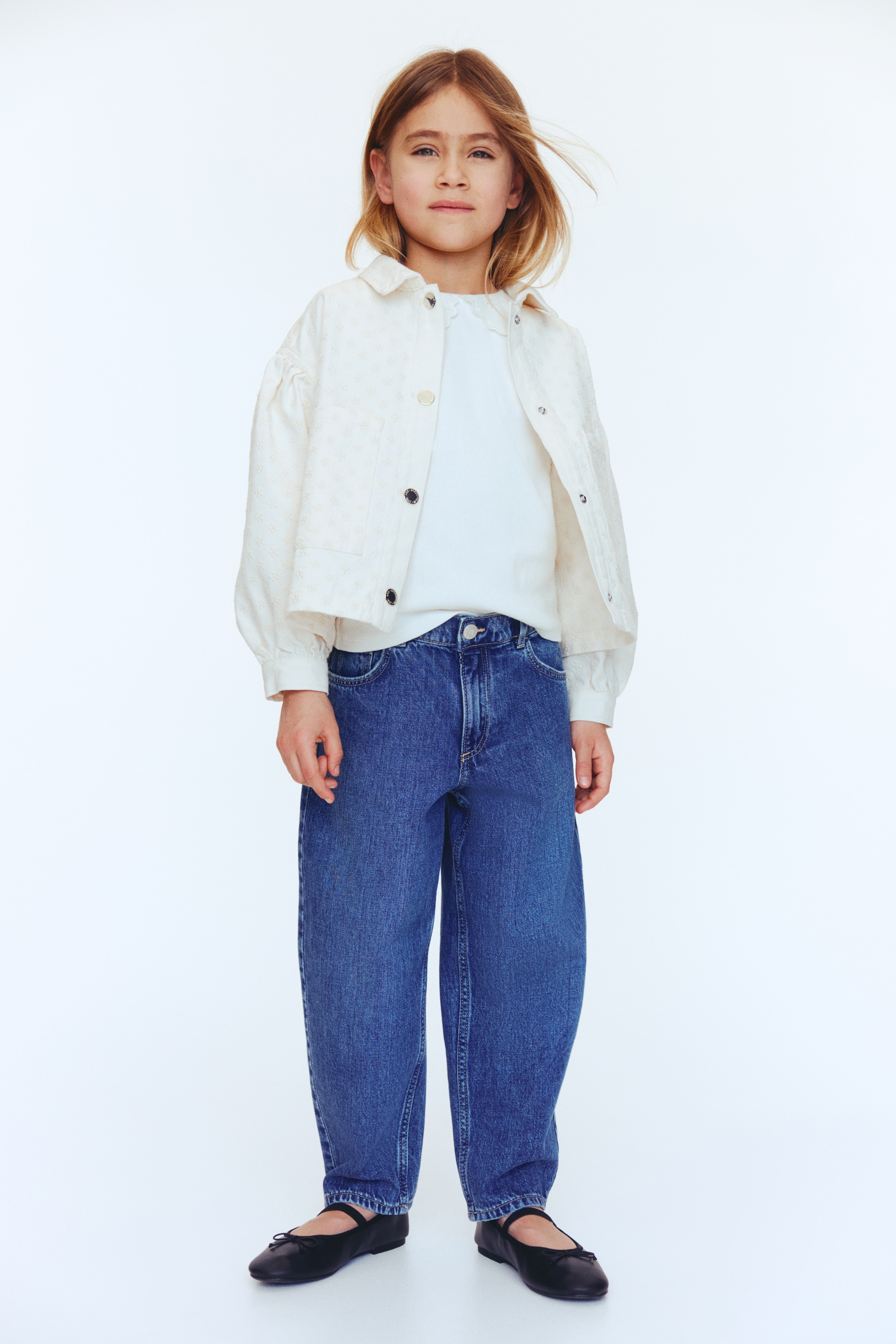 Barrel Jeans loose - Bleu denim/Bleu denim clair