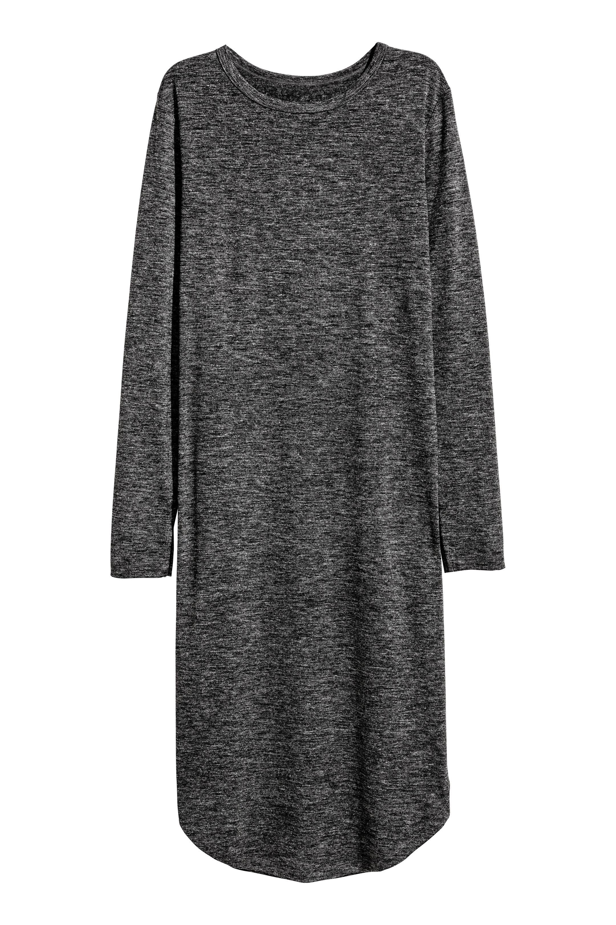 View larger image: Marled jersey dress - Dark grey - Ladies | H&M GB 1