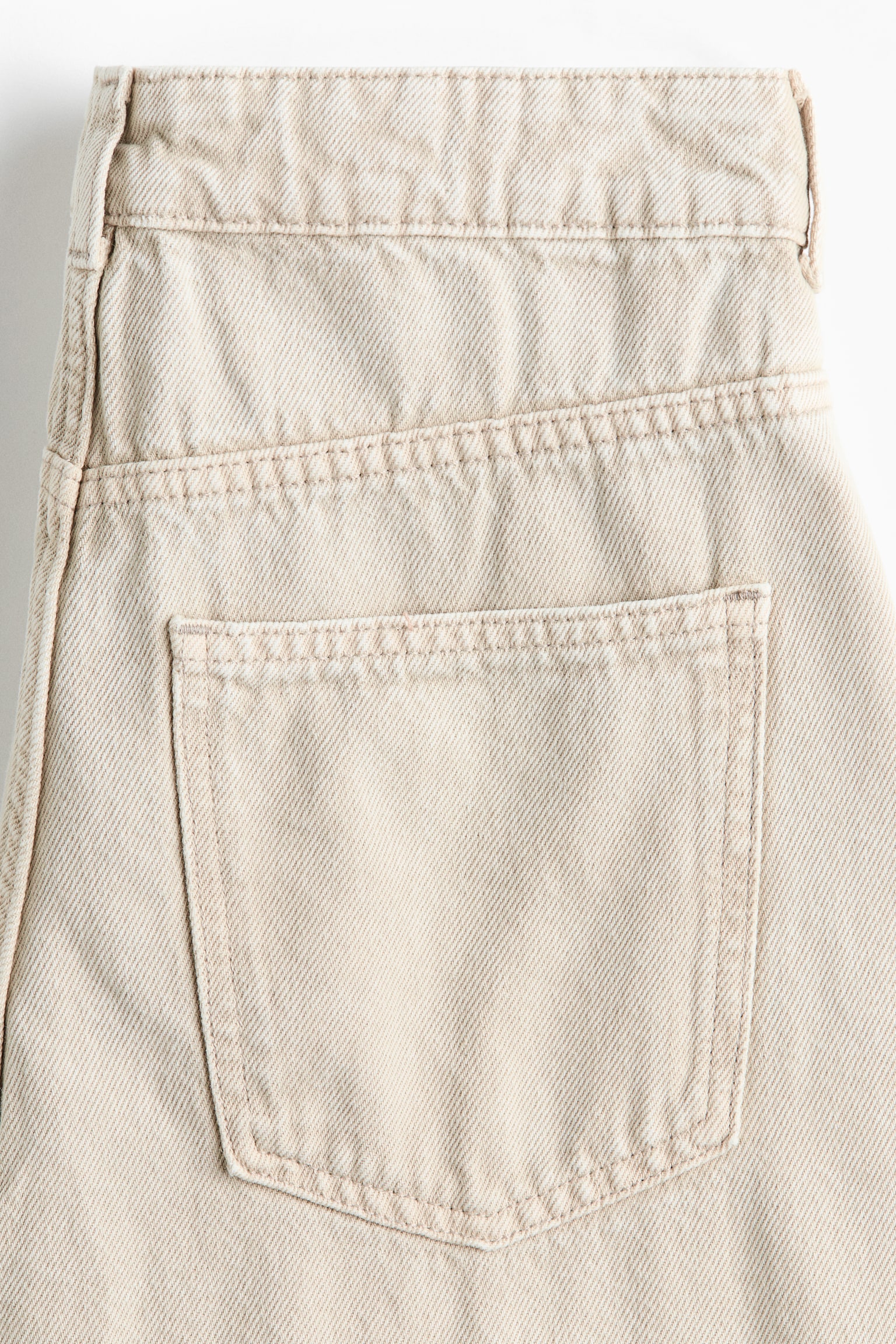 Baggy High Waist Jeans - Beige clair/Noir délavé/Gris clair chiné/Bleu denim - 2