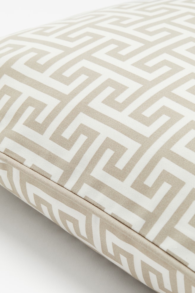 Patterned cotton cushion cover - Light beige/Patterned/Cream/Patterned/Brown/Patterned - 2