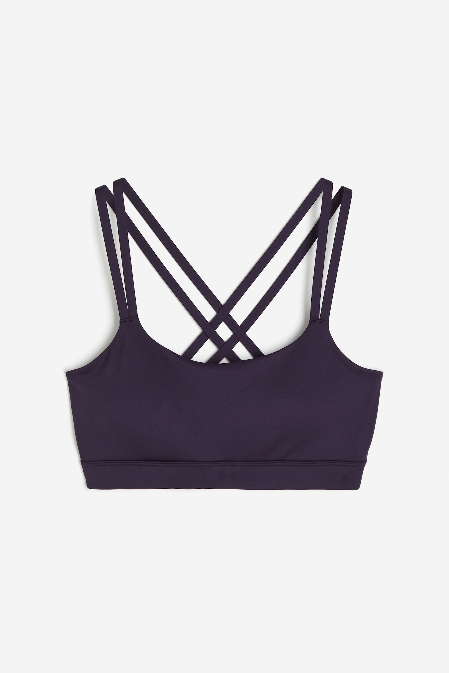 SoftMove™ Light Support Sports Bra - Dark plum/Dark beige/Black/White - 1