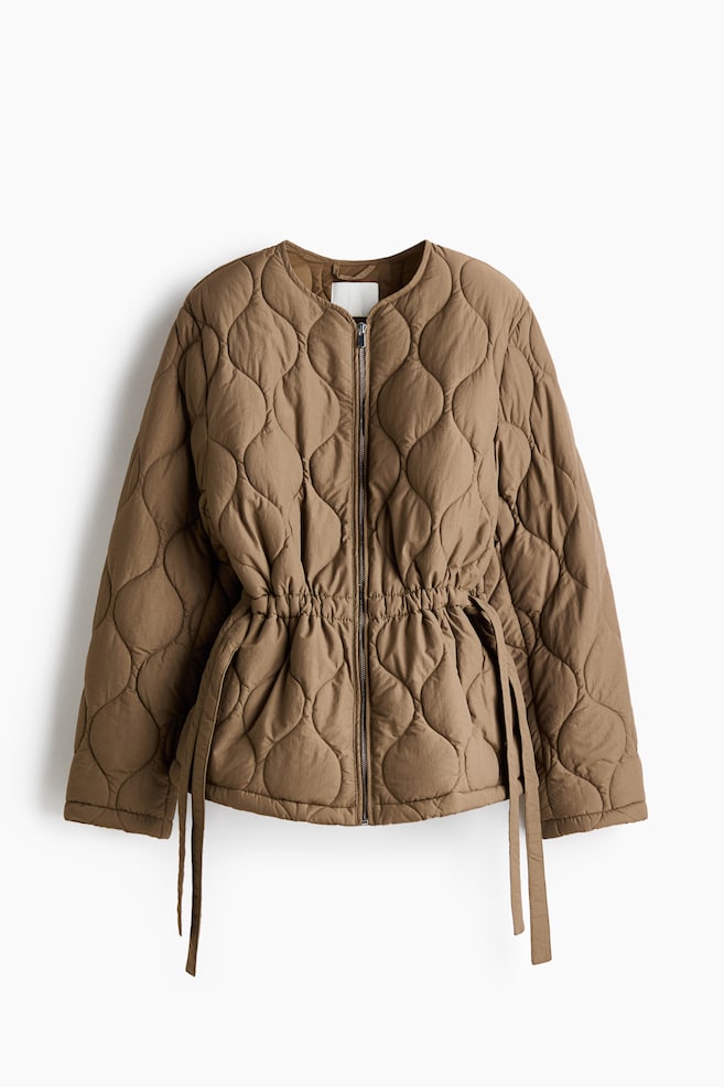 Veste matelassée THERMOLITE® - Taupe/Beige clair - 1