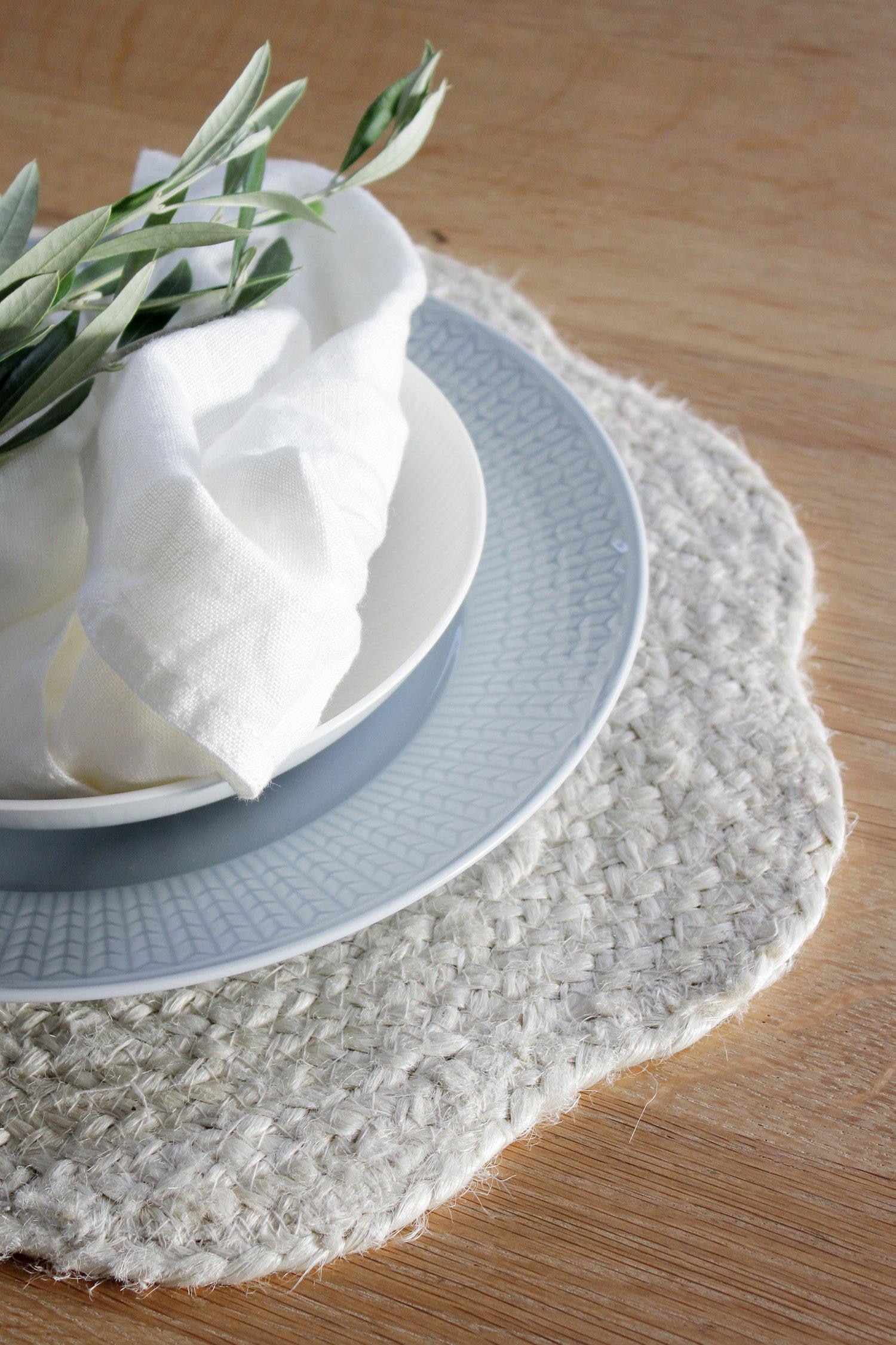 Ekdal Placemat 4p - Blanc Cassé/Nature