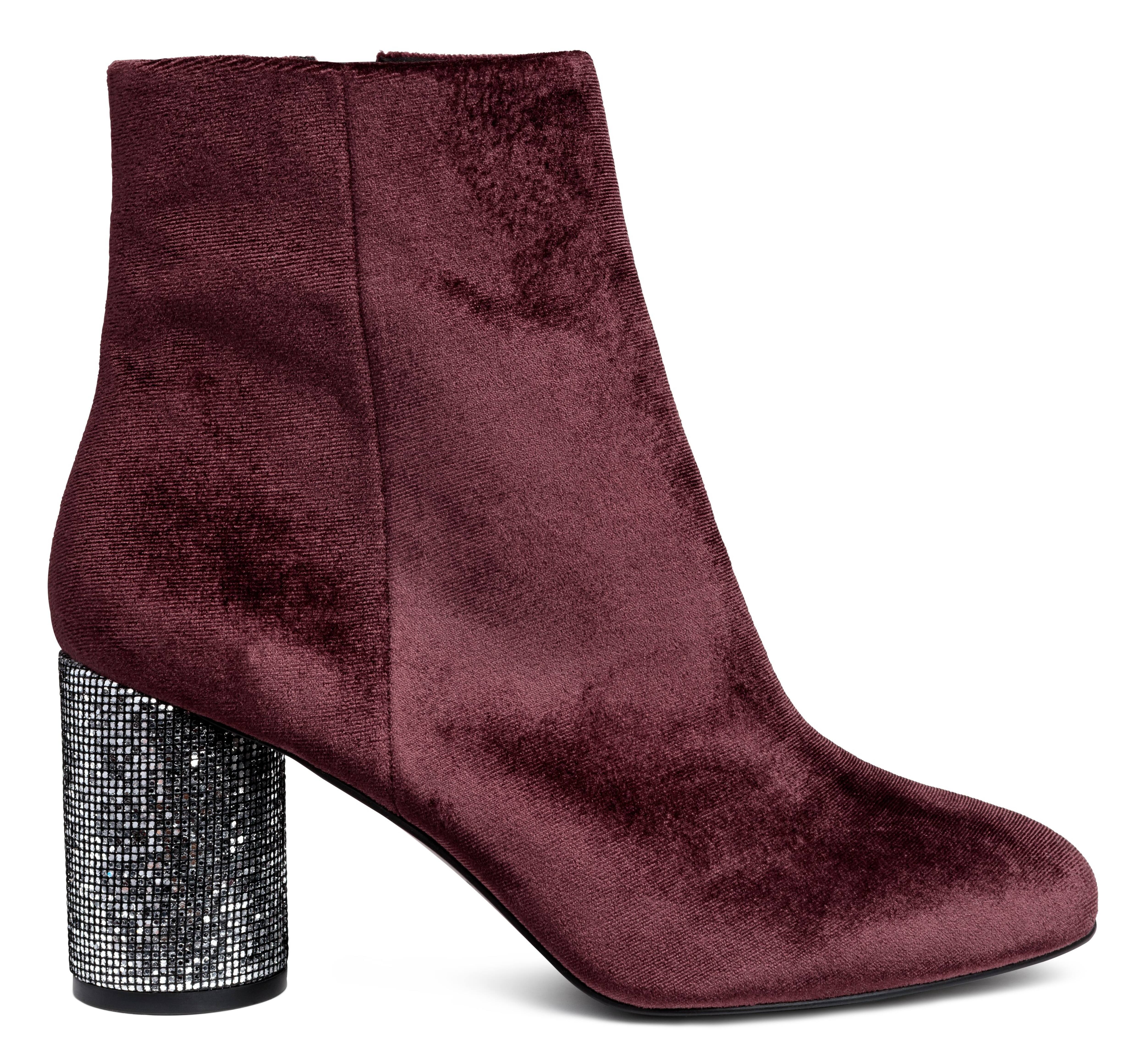 H&m burgundy fashion boots