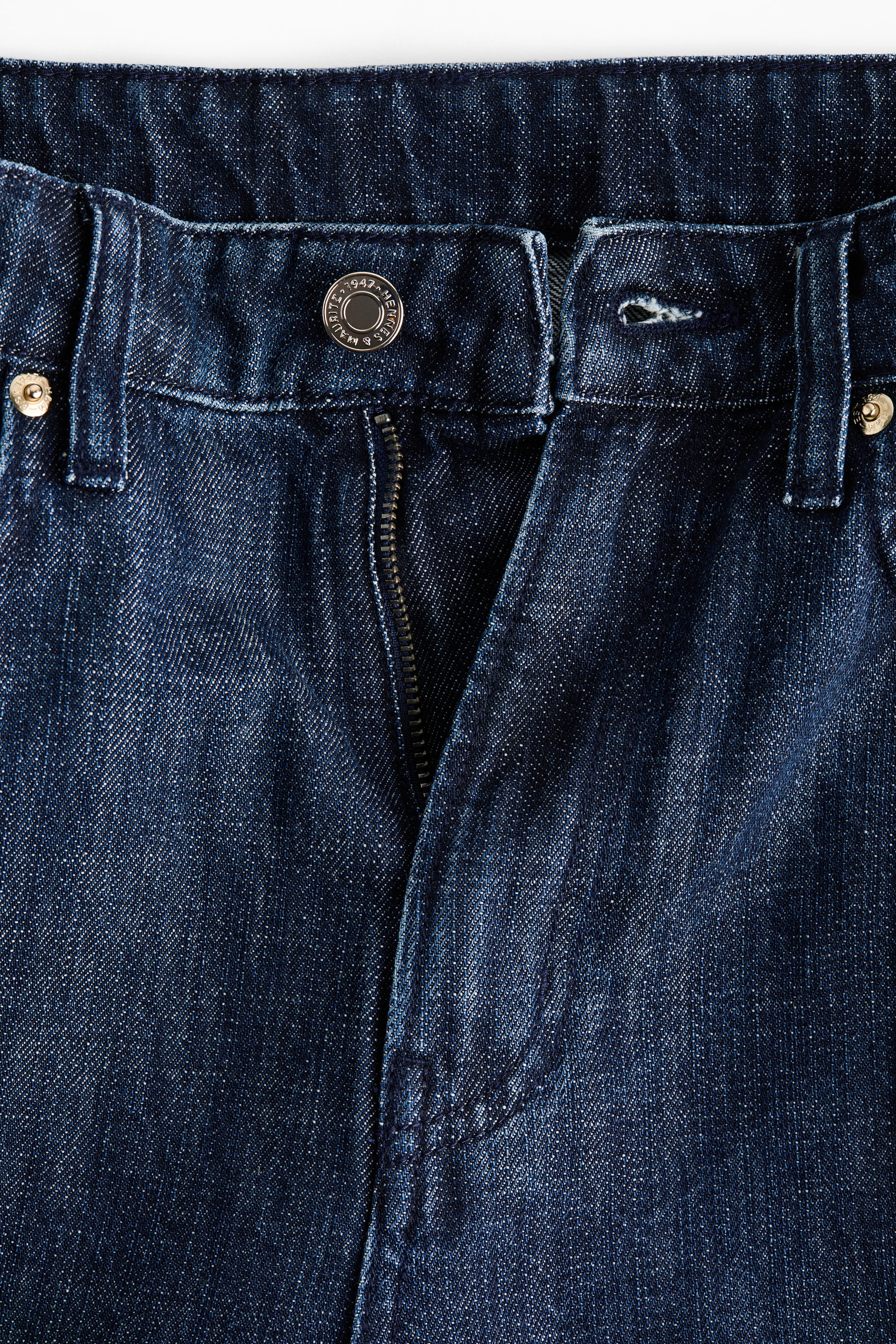 Prikaži veću sliku: Straight High Jeans - Tamna teksas plava - Ladies | H&M RS 2