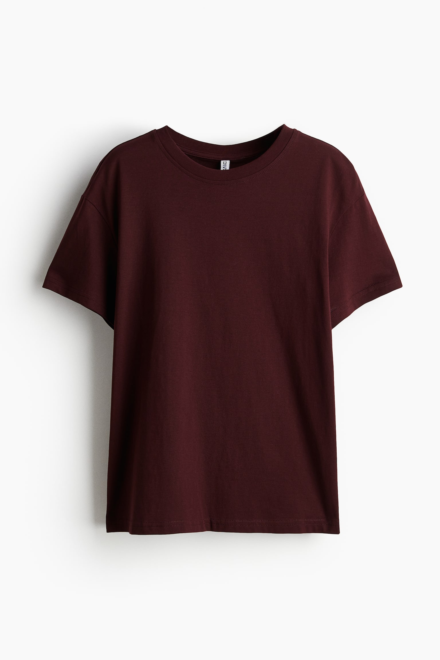 Oversized T-shirt - Burgundy/White/Pink/Dark brown/Light beige/Light turquoise/Dark grey/Black/Light beige - 2