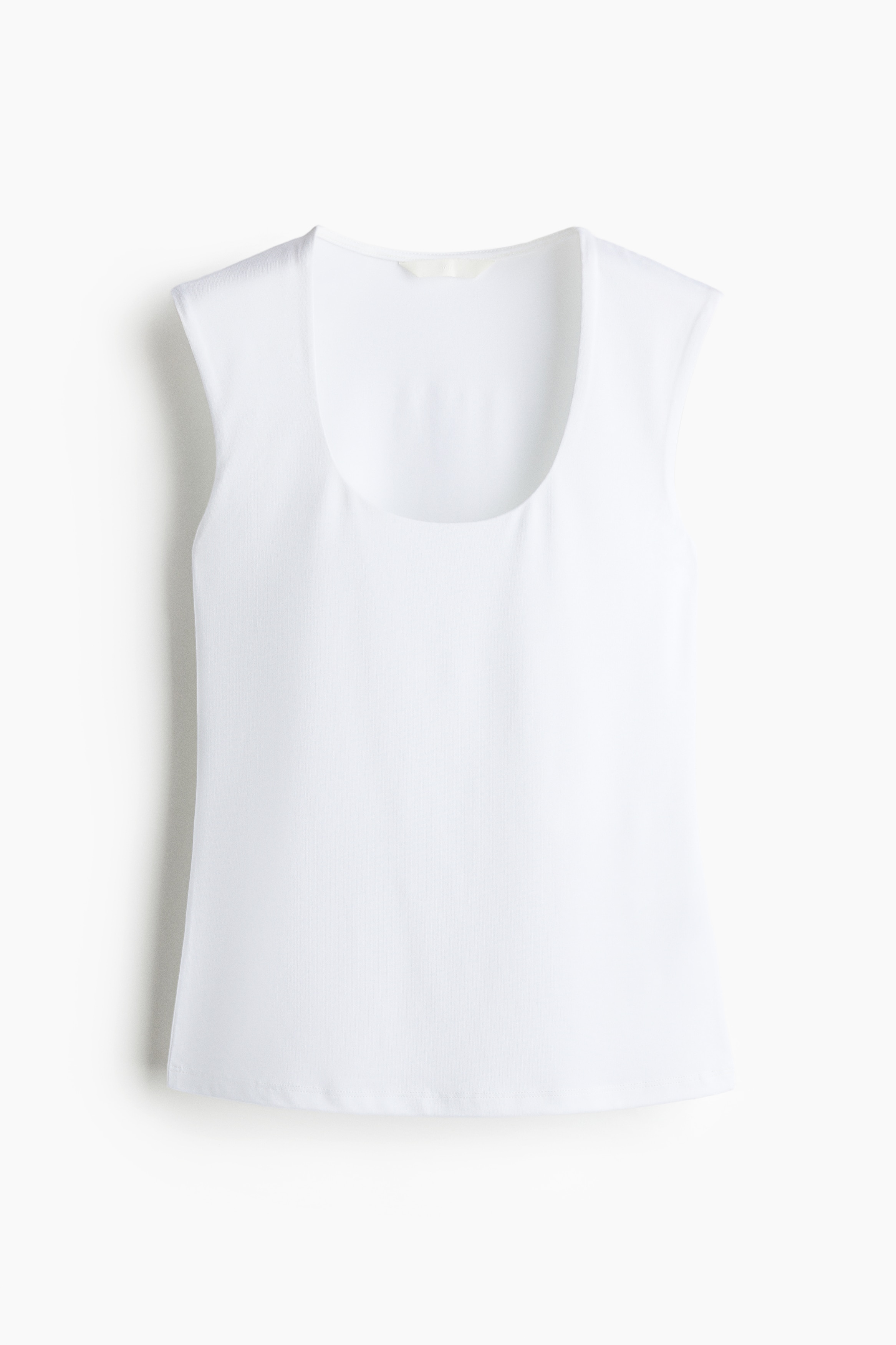 Débardeur en microfibre - Blanc/Vert clair