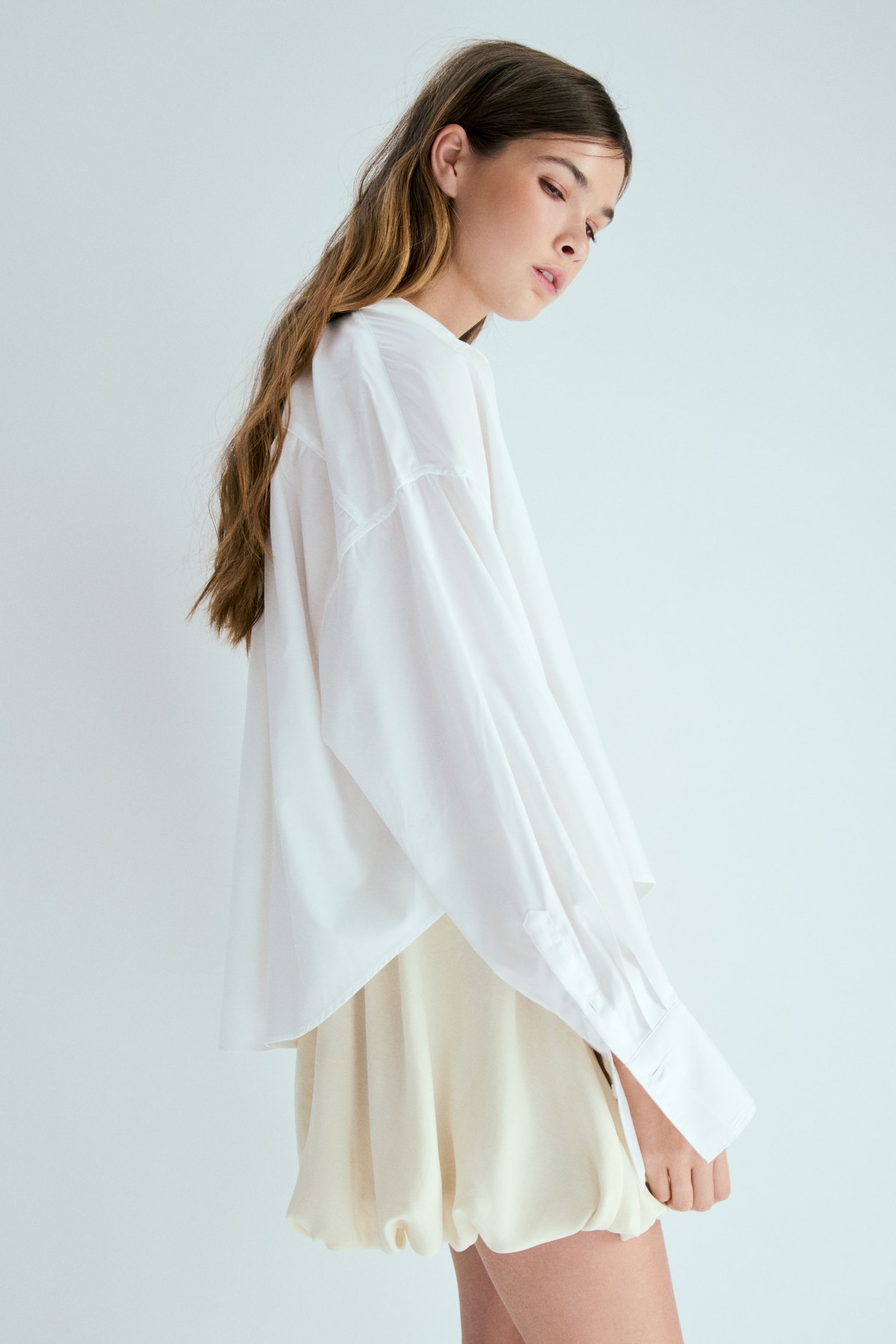 חצאית בלון - קרם - 6