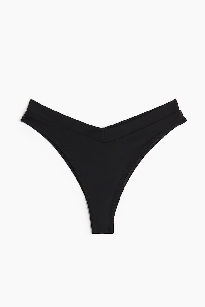 Cheeky Bikini bottoms - Black/Bright green/Light dusty green/Dark brown - 1