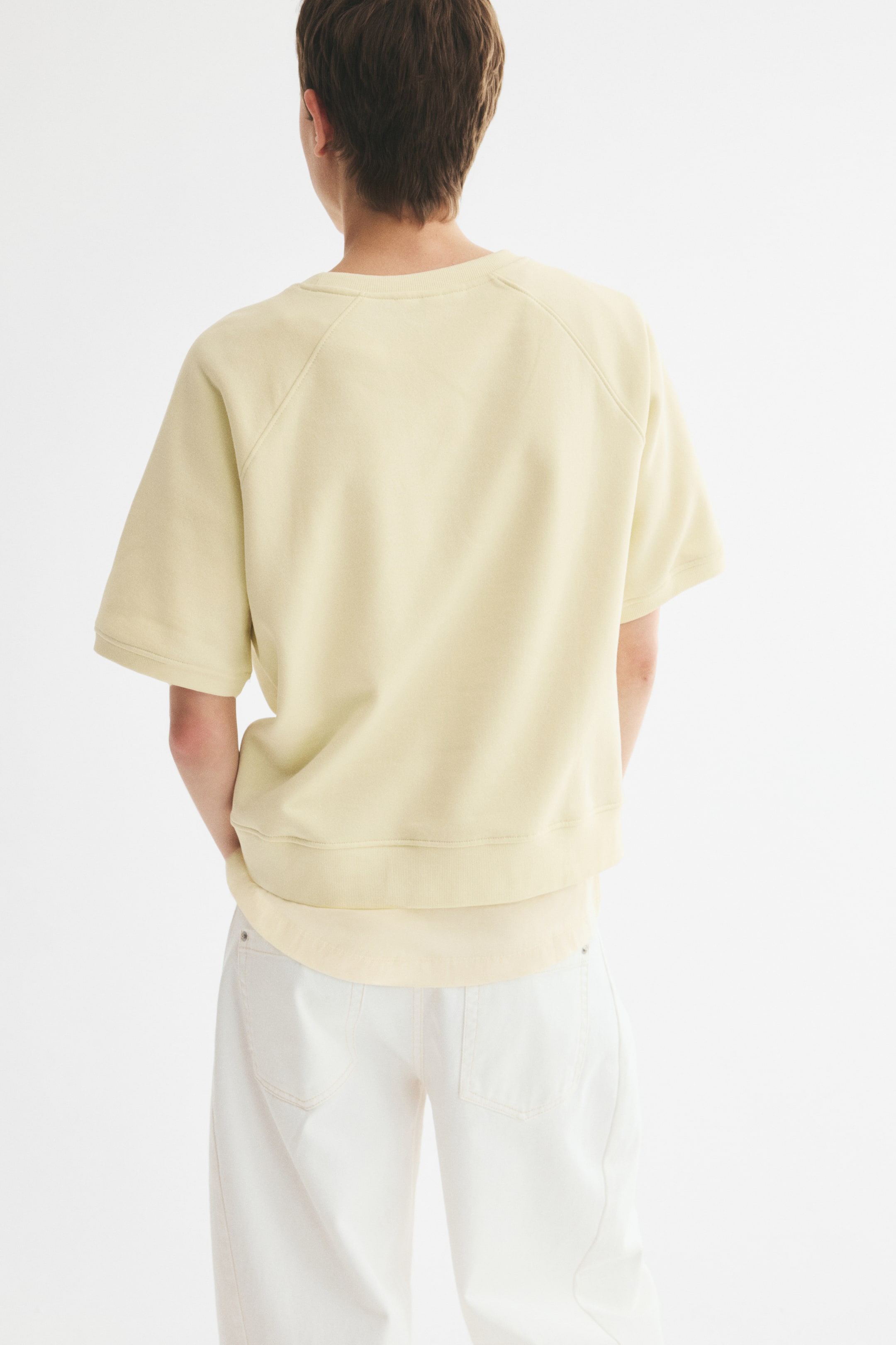 Größeres Bild anzeigen: Sweatshirt mit Kurzarm - Hellgelb - Ladies | H&M AT 3