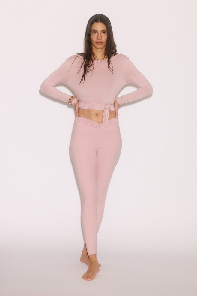 Sports Leggings with SoftMove™-Mid blush pink - 3