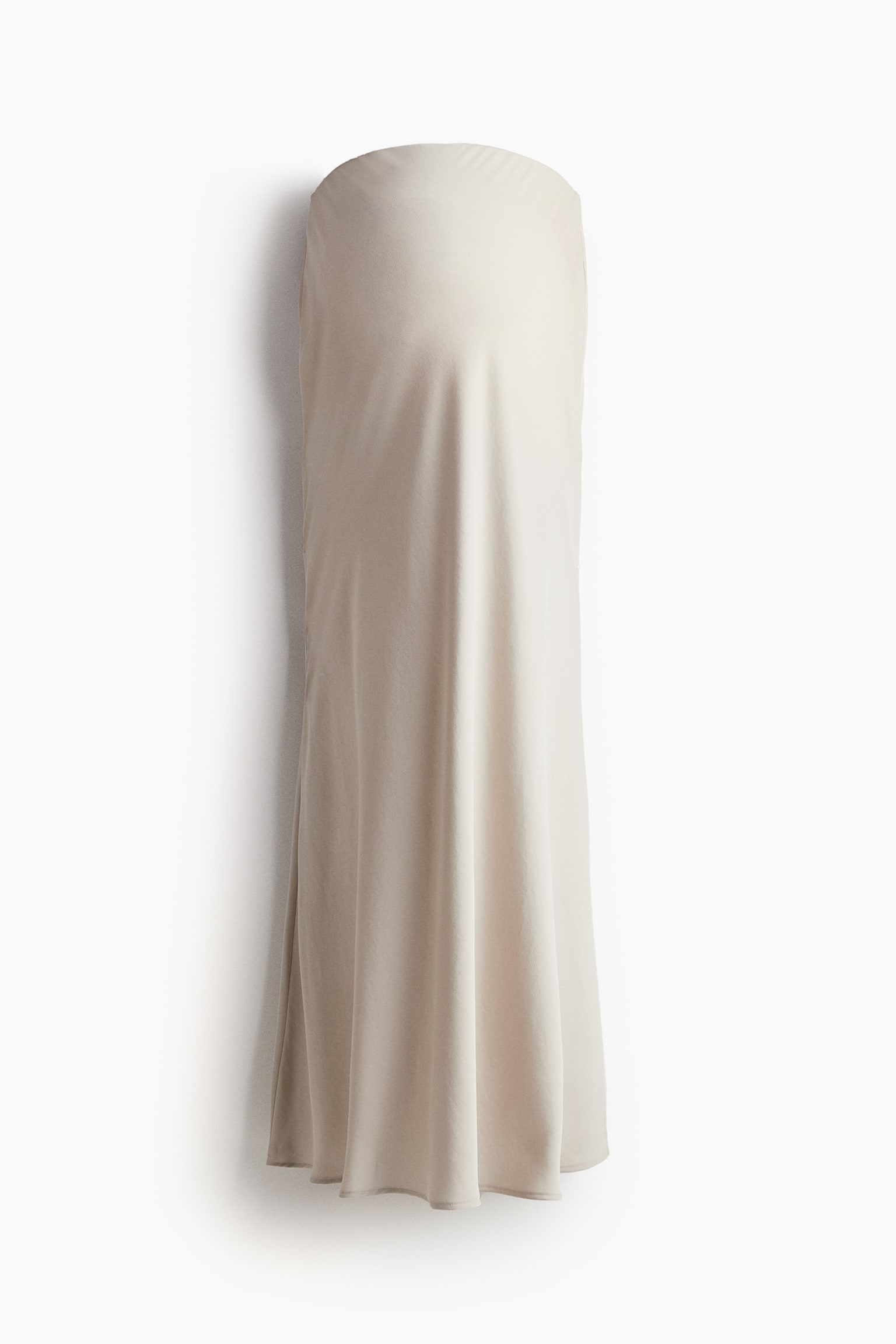 MAMA Satin Skirt - Light beige/Black - 2