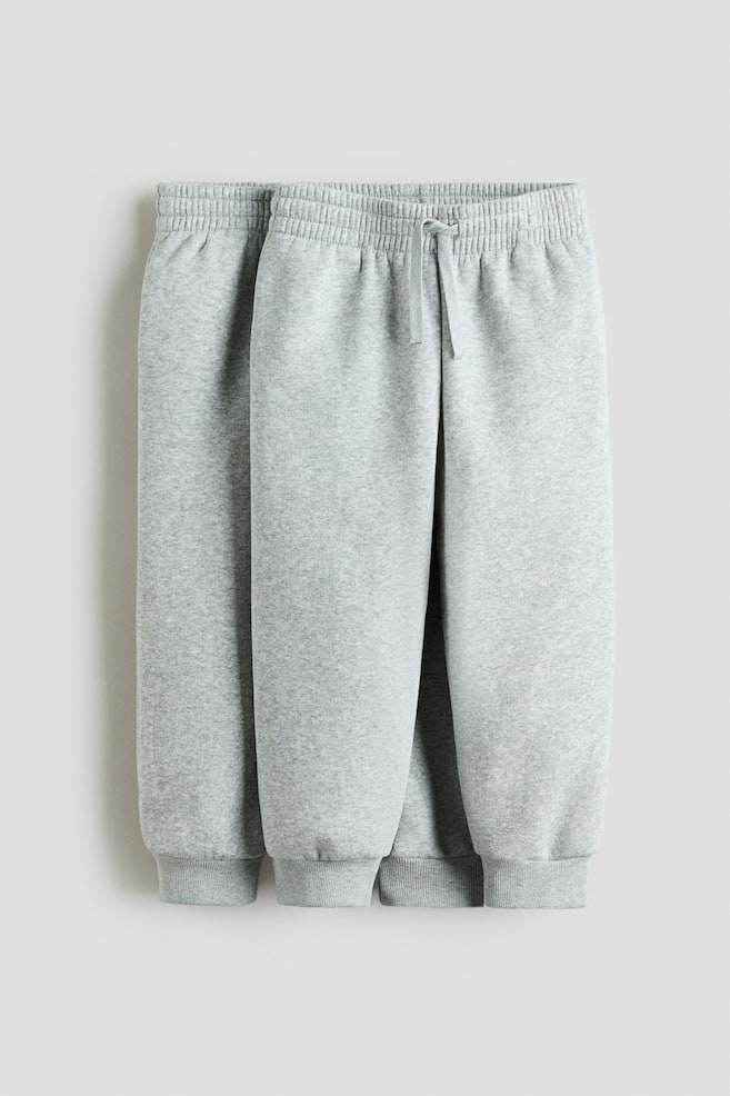 2-pack joggers - Light grey marl/Black/Navy blue - 1