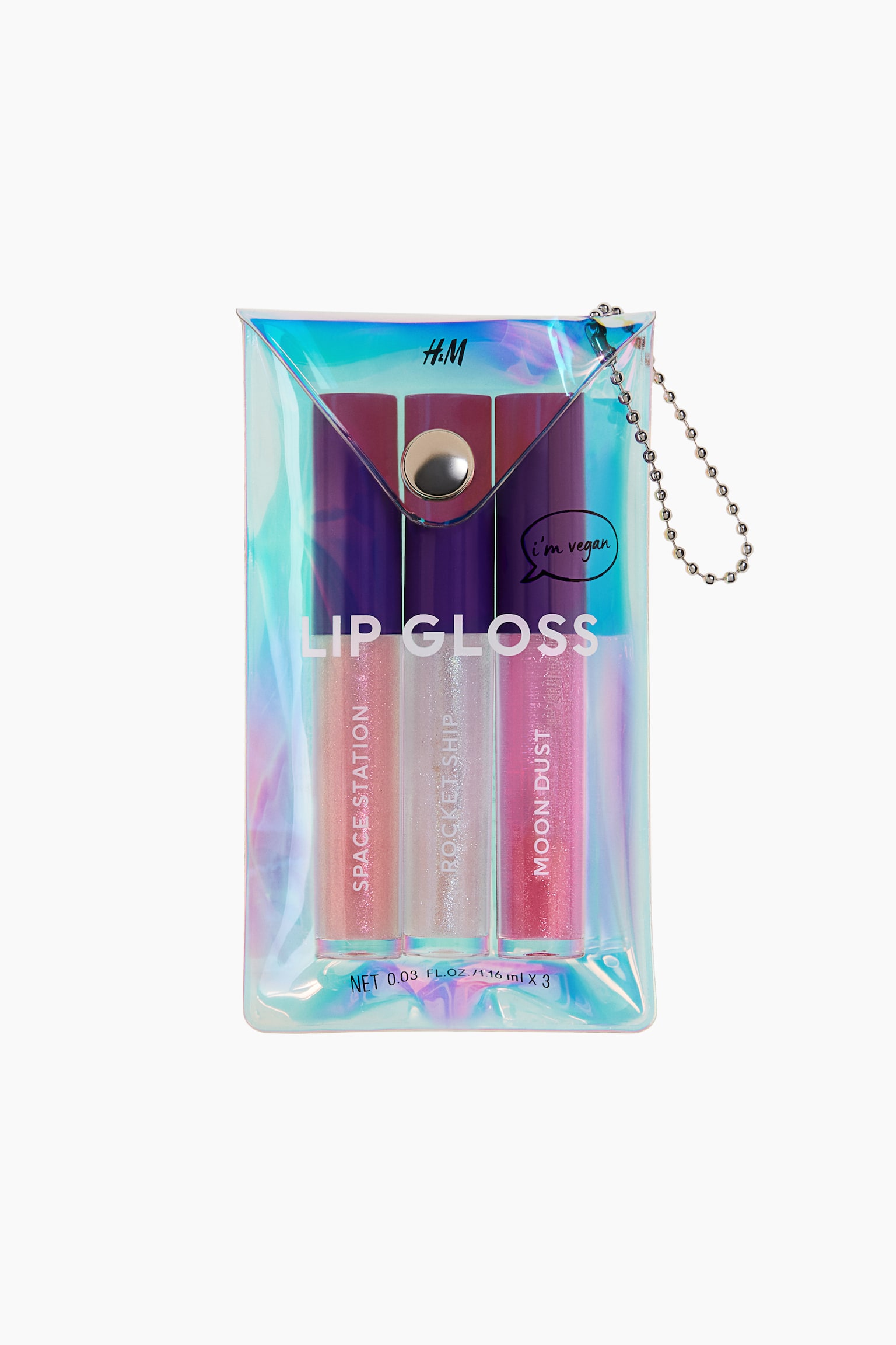 3-pack mini lip glosses - Rocket ship/Purple/Light pink/Orange/Earthling - 1