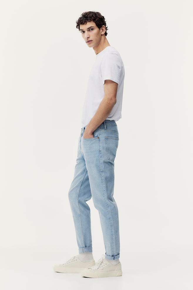 Regular Tapered Jeans - Blu denim chiaro/Nero/No fade black/Blu denim scuro/Blu denim/dc - 5