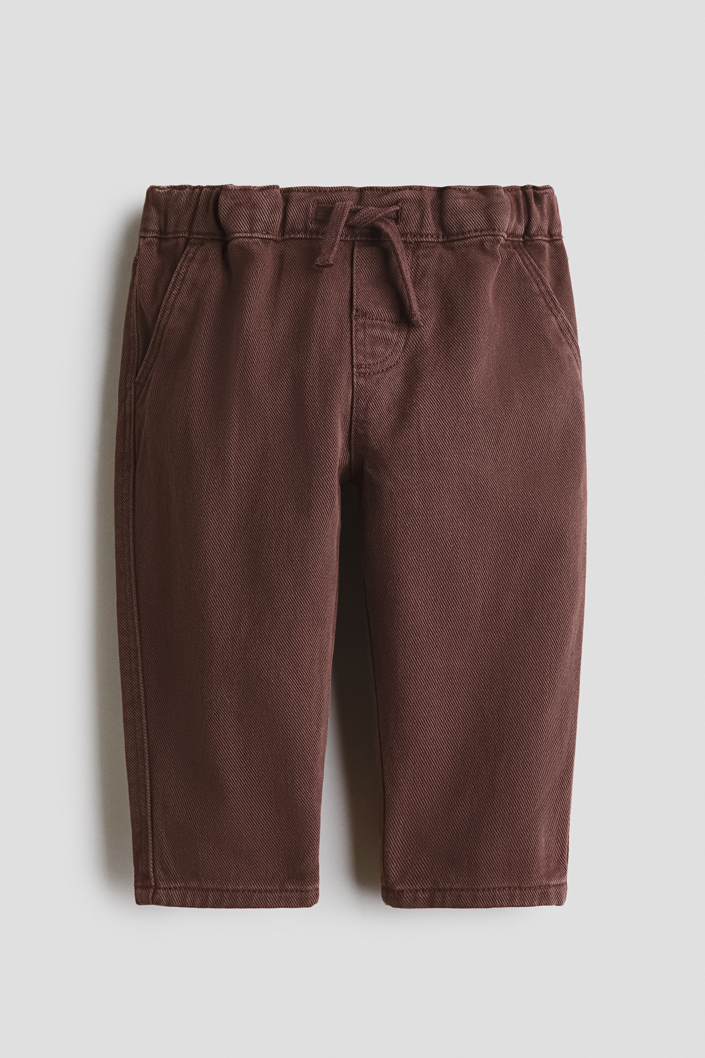 Cotton Twill Pants - Brown/Light khaki green/Light denim blue/striped/Dusty blue